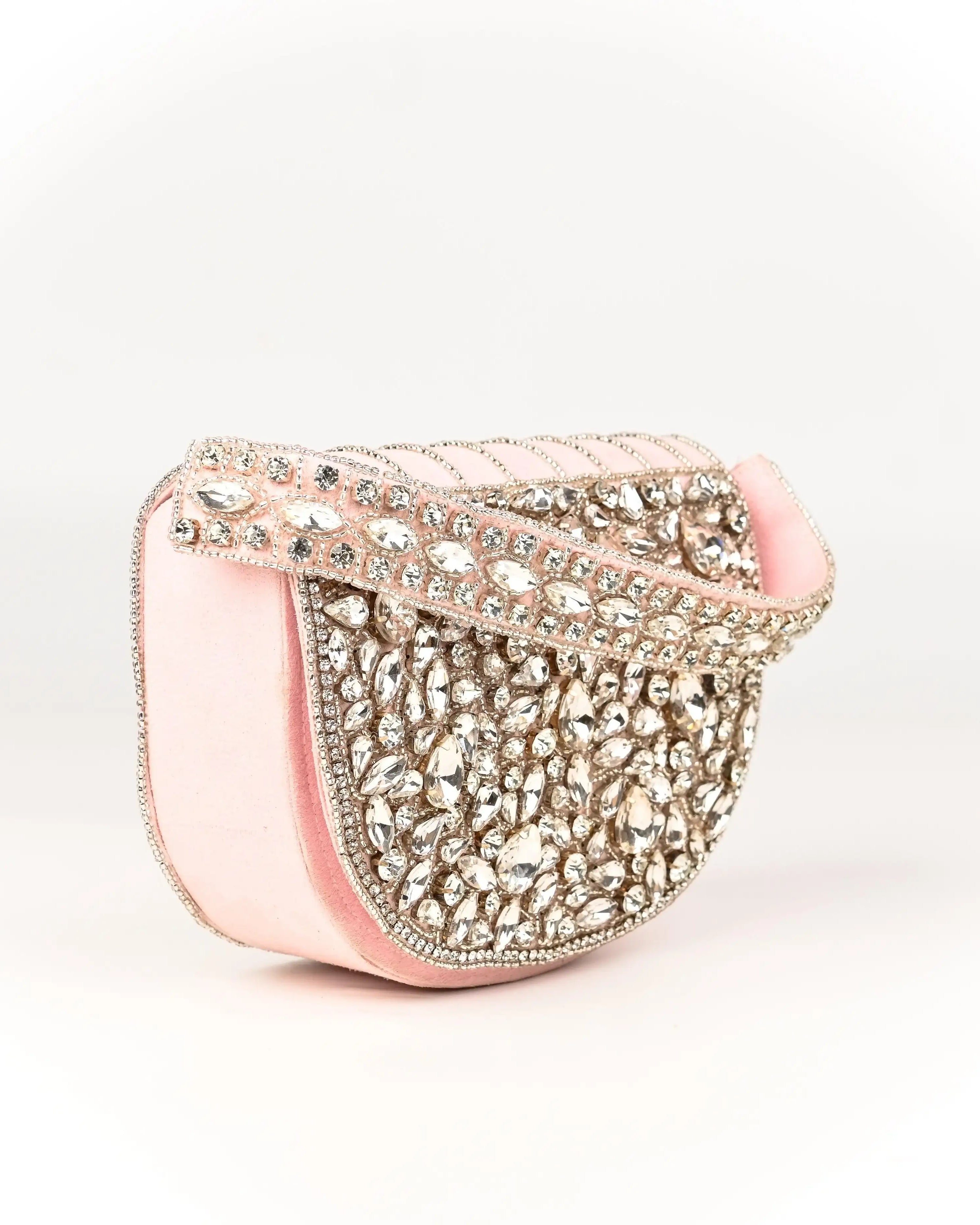 Sugarcrush Oval bridal Crystal Luxury Bag - SUGARCRUSH