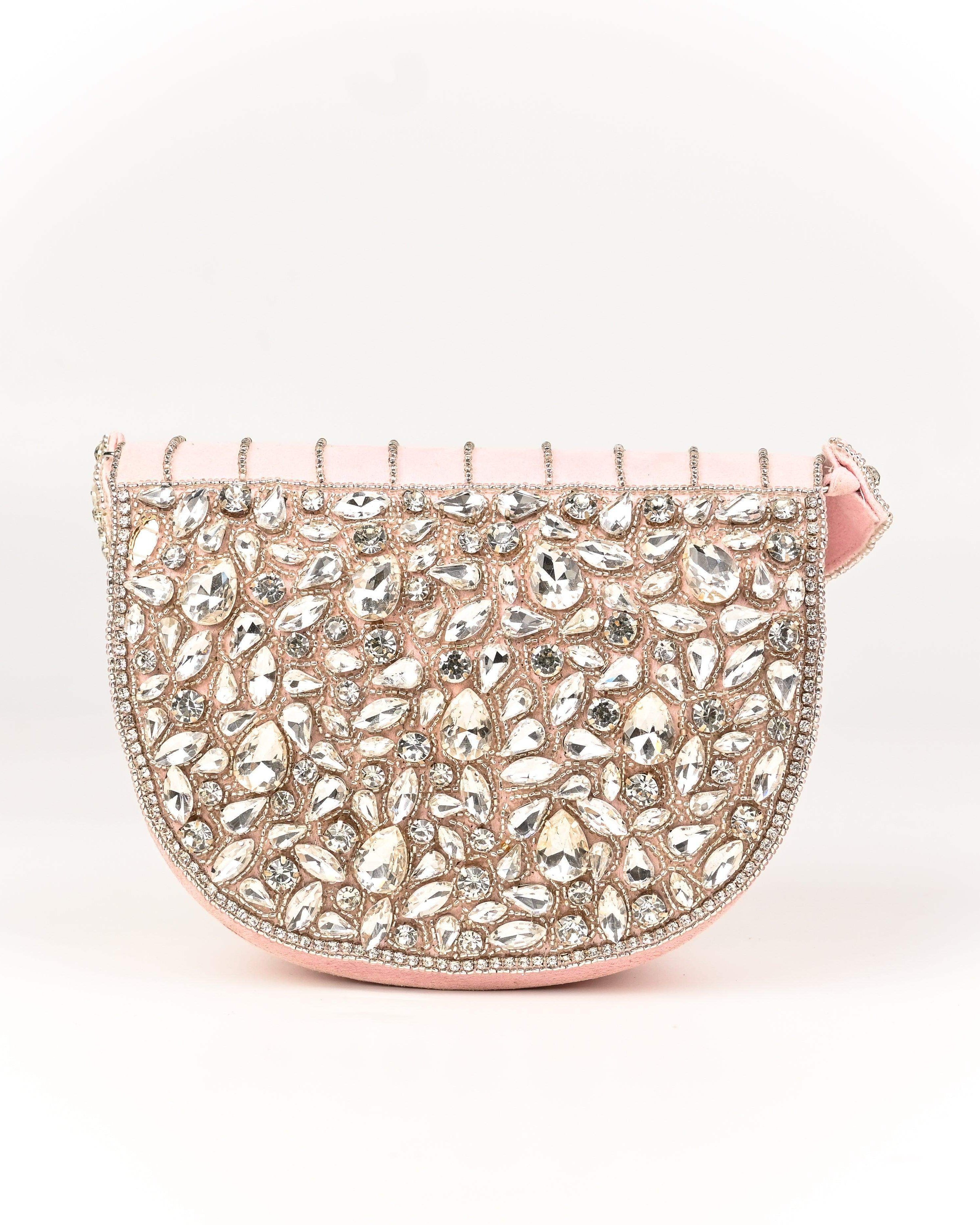 Sugarcrush Oval bridal Crystal Luxury Bag - SUGARCRUSH