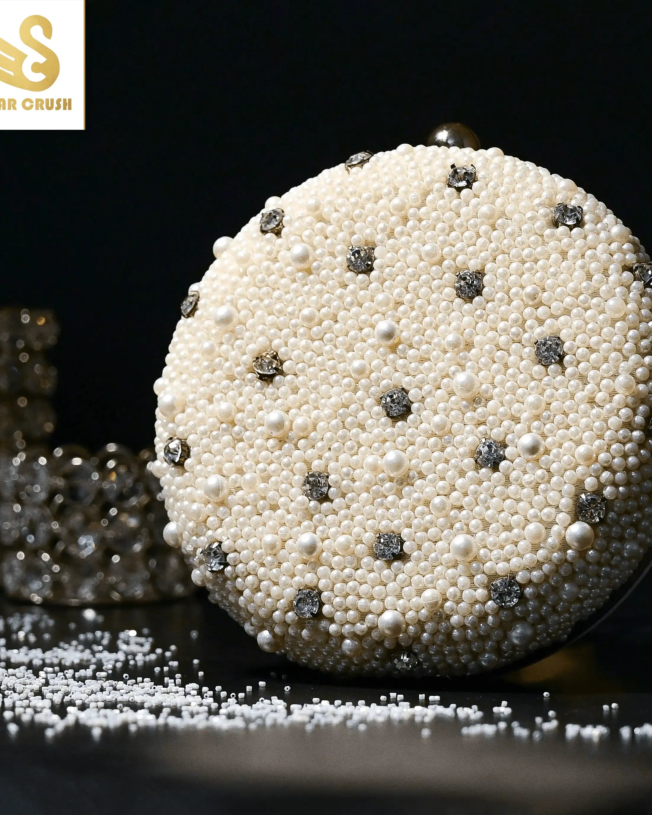 Sugarcrush Pearl embroidered Clutch - SUGARCRUSH