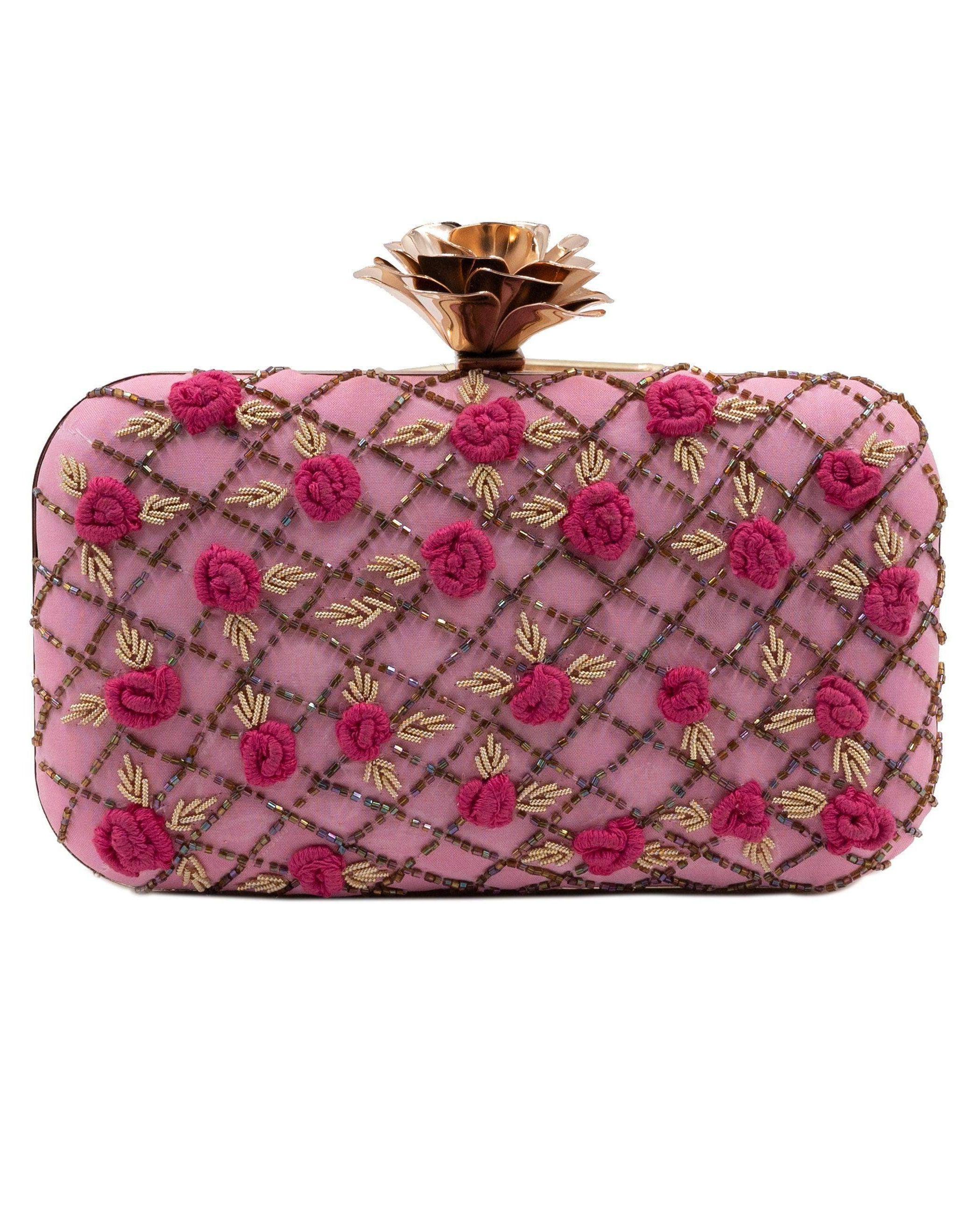 Sugarcrush Pink floral Clutch - SUGARCRUSH