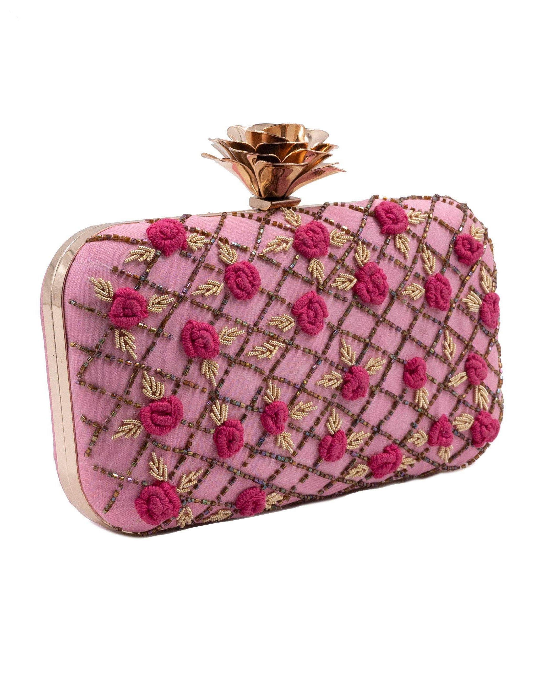 Sugarcrush Pink floral Clutch - SUGARCRUSH