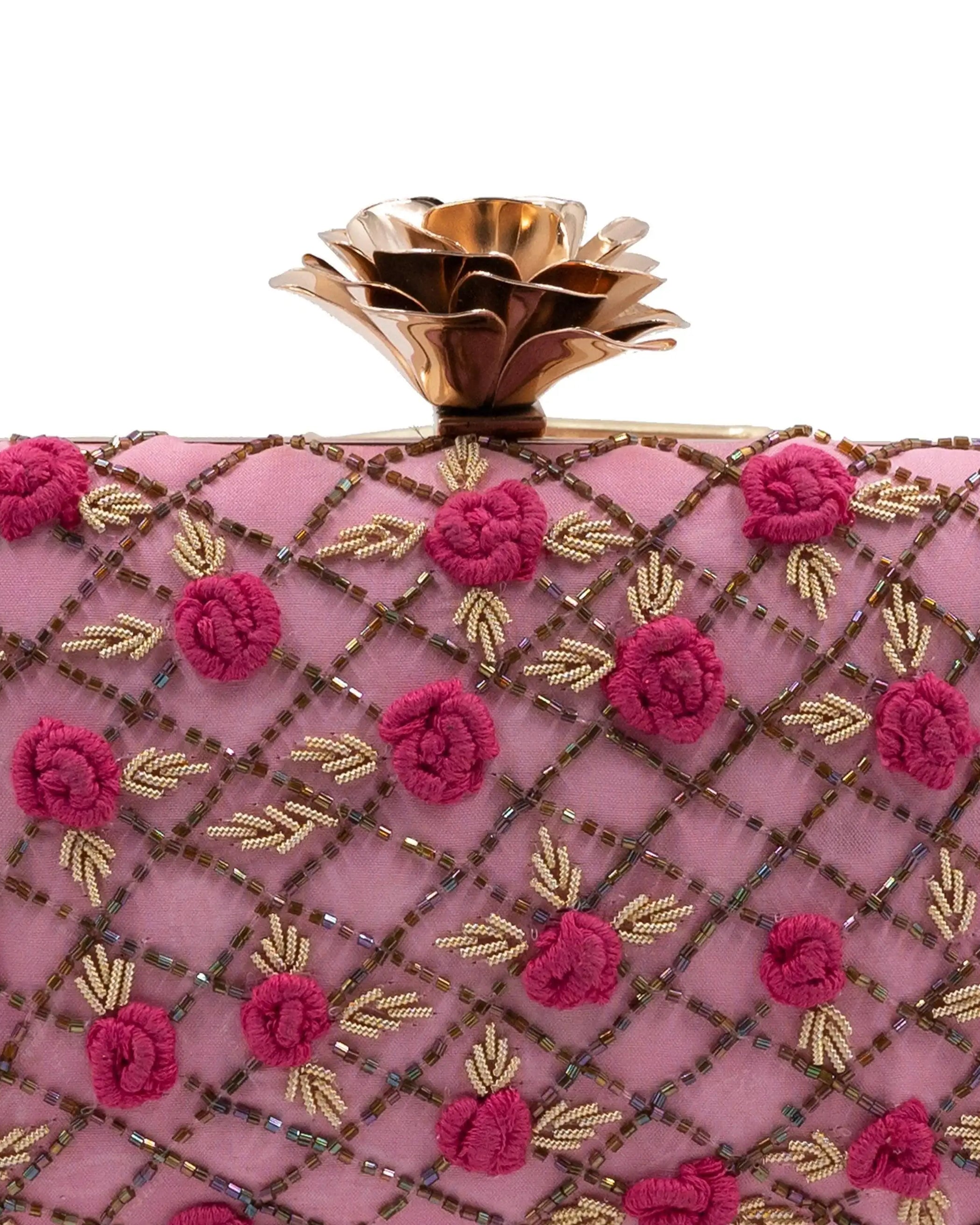 Sugarcrush Pink floral Clutch - SUGARCRUSH
