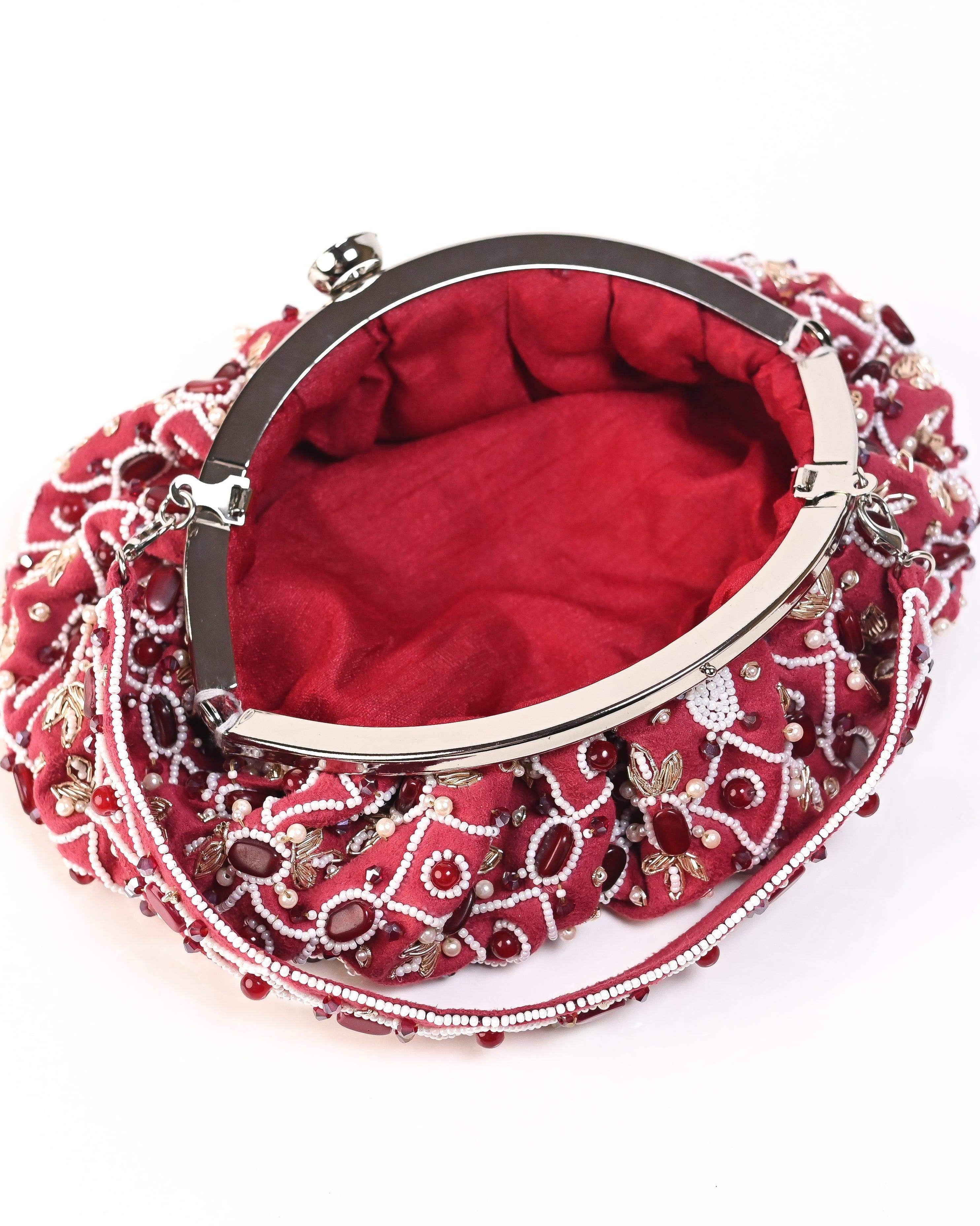 Sugarcrush Red Soft Pouch with Handle - SUGARCRUSH