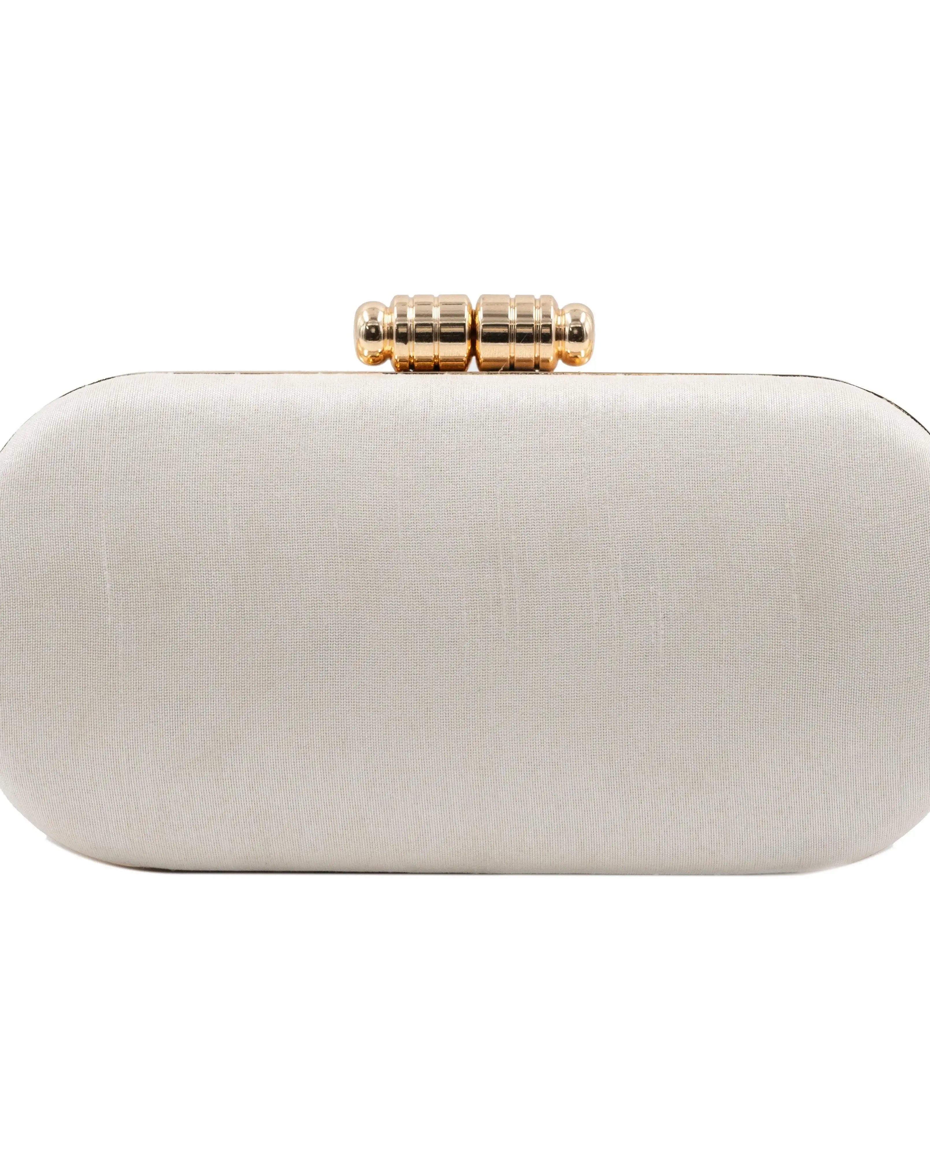 Sugarcrush white embroidered Clutch - SUGARCRUSH
