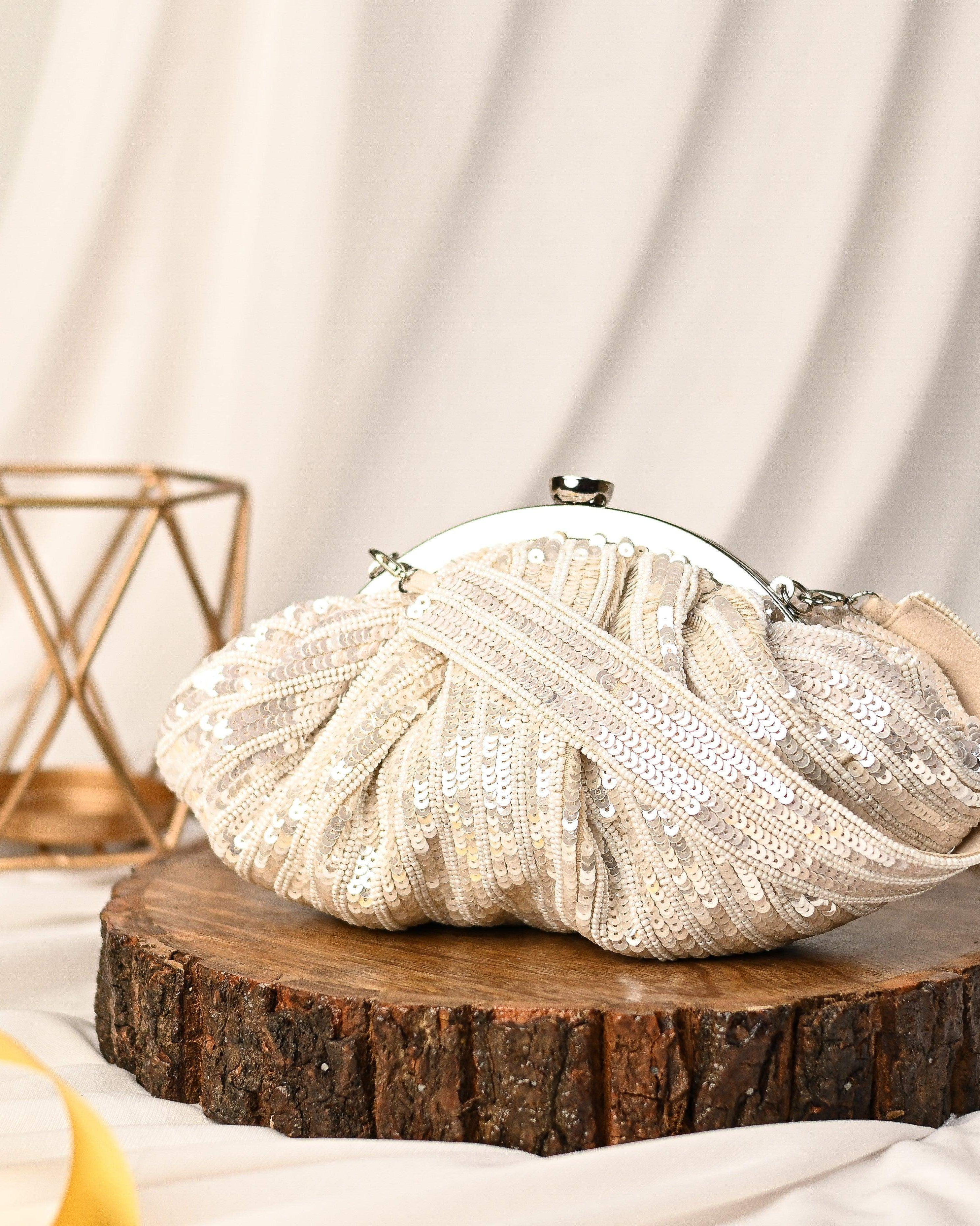 Sugarcrush White Soft Pouch with Handle - SUGARCRUSH