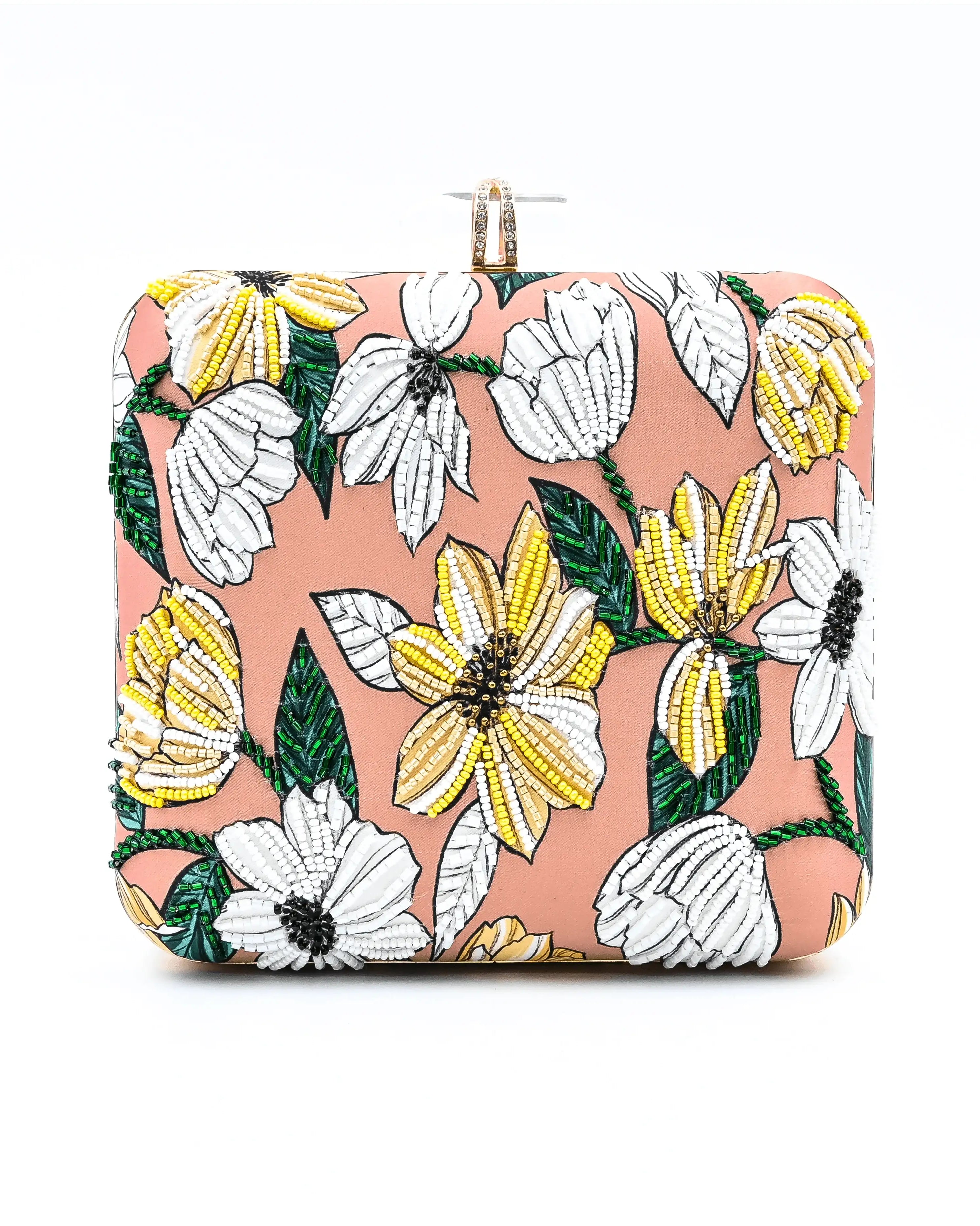 Sugarcrush Floral embroidered Printed Clutch - SUGARCRUSH