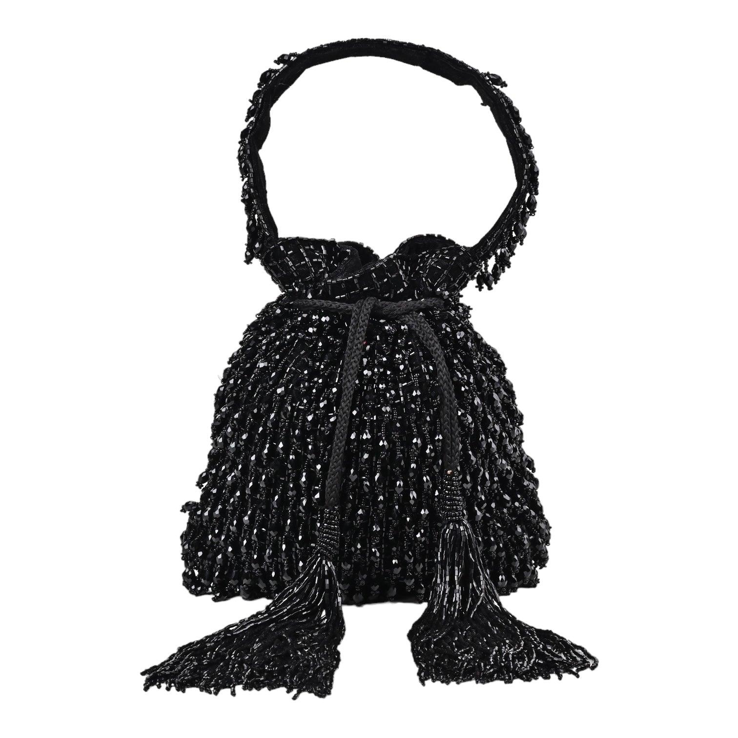 Bella Black Potli bag - SUGARCRUSH