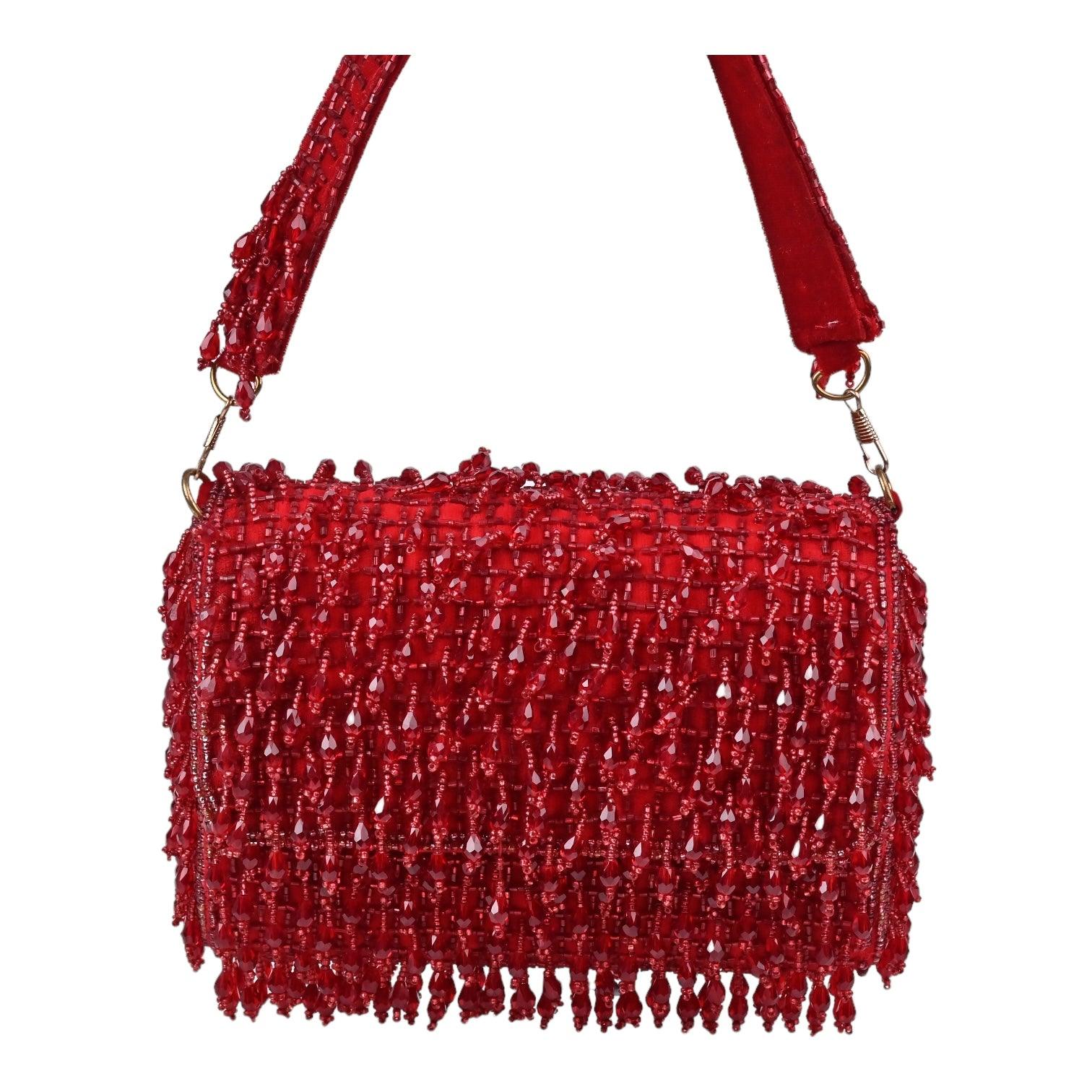 Sugarcrush Bridal Luxury bag Bohemia Crystal Bag-Red - SUGARCRUSH