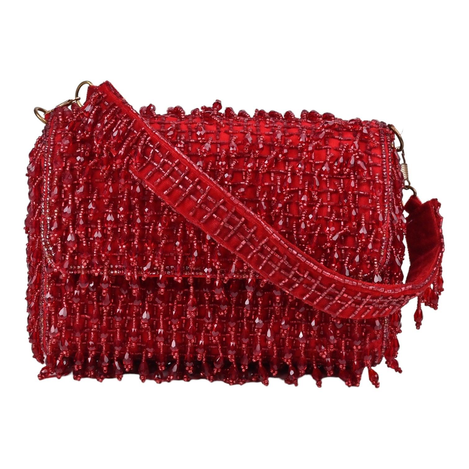 Sugarcrush Bridal Luxury bag Bohemia Crystal Bag-Red - SUGARCRUSH