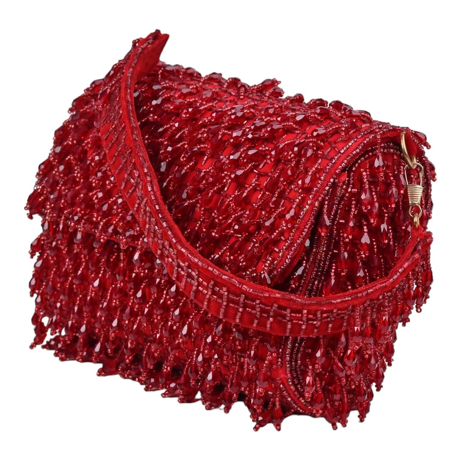 Sugarcrush Bridal Luxury bag Bohemia Crystal Bag-Red - SUGARCRUSH