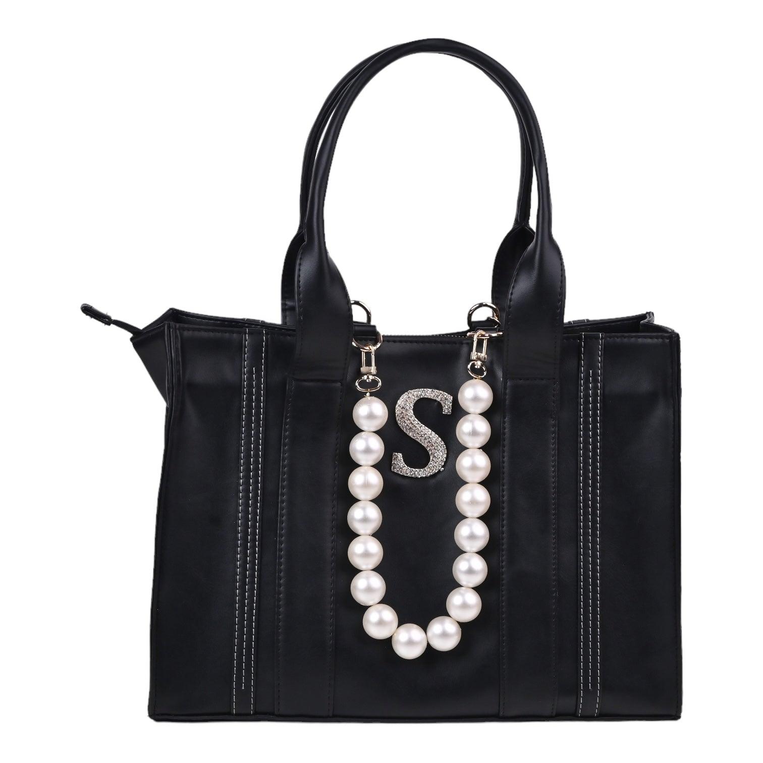 Lazo Personalized Black Tote Bag - SUGARCRUSH