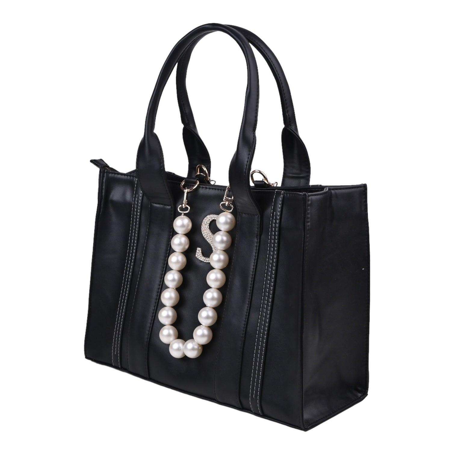 Lazo Personalized Black Tote Bag - SUGARCRUSH