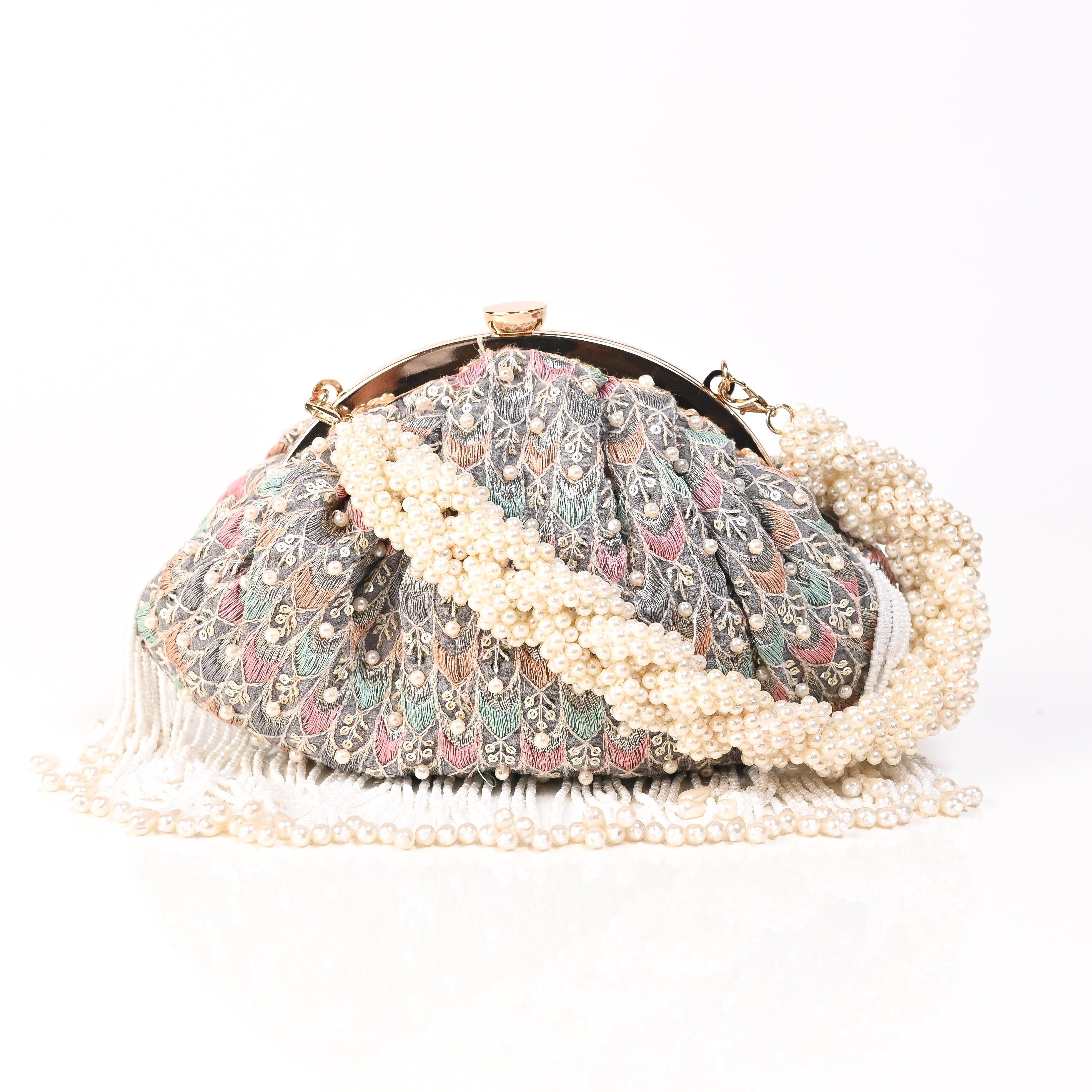 Sugarcrush bridal Monroe Embroidered Luxury Bag-Multicolor - SUGARCRUSH