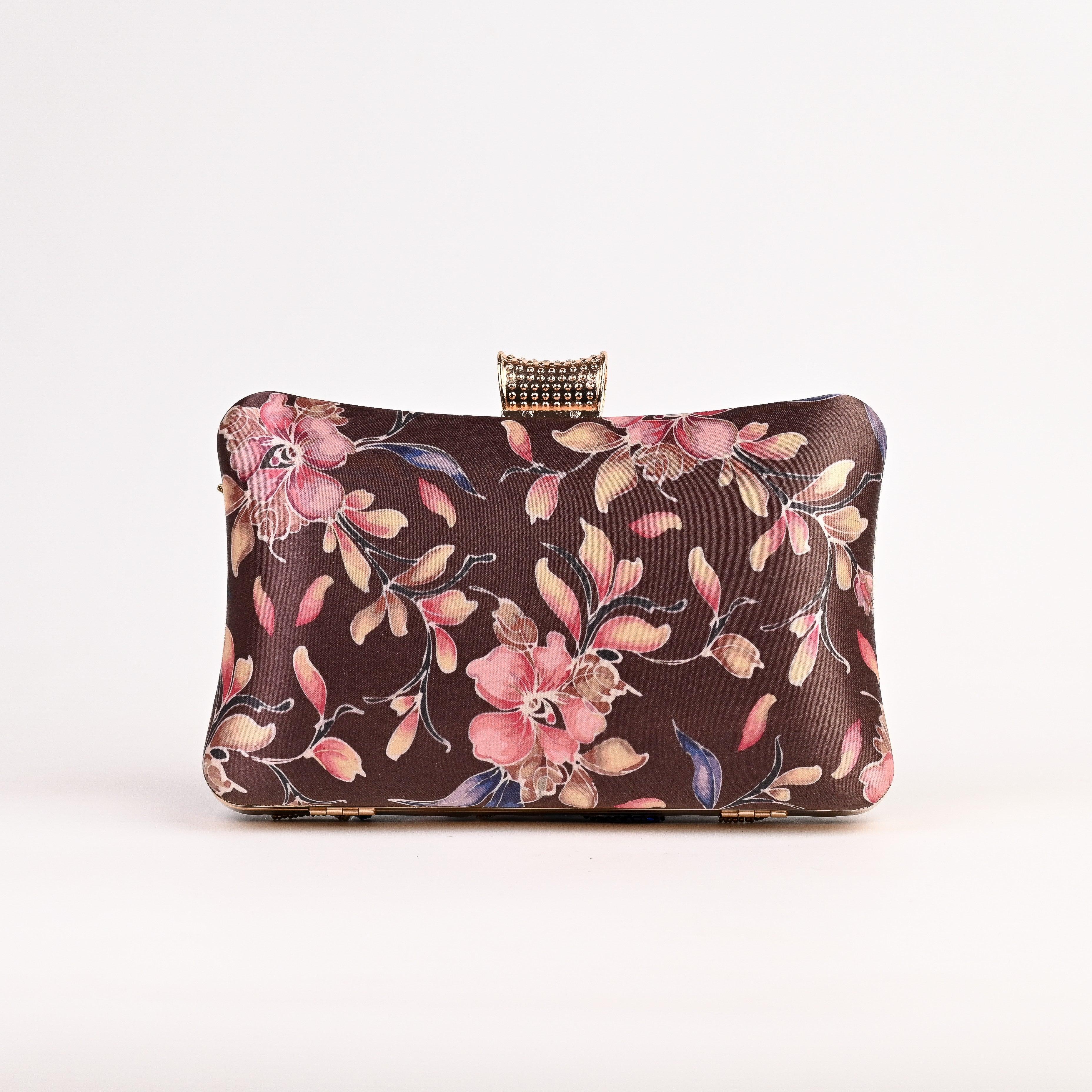 Sugarcrush Multicolor Floral Fabric Clutch - SUGARCRUSH