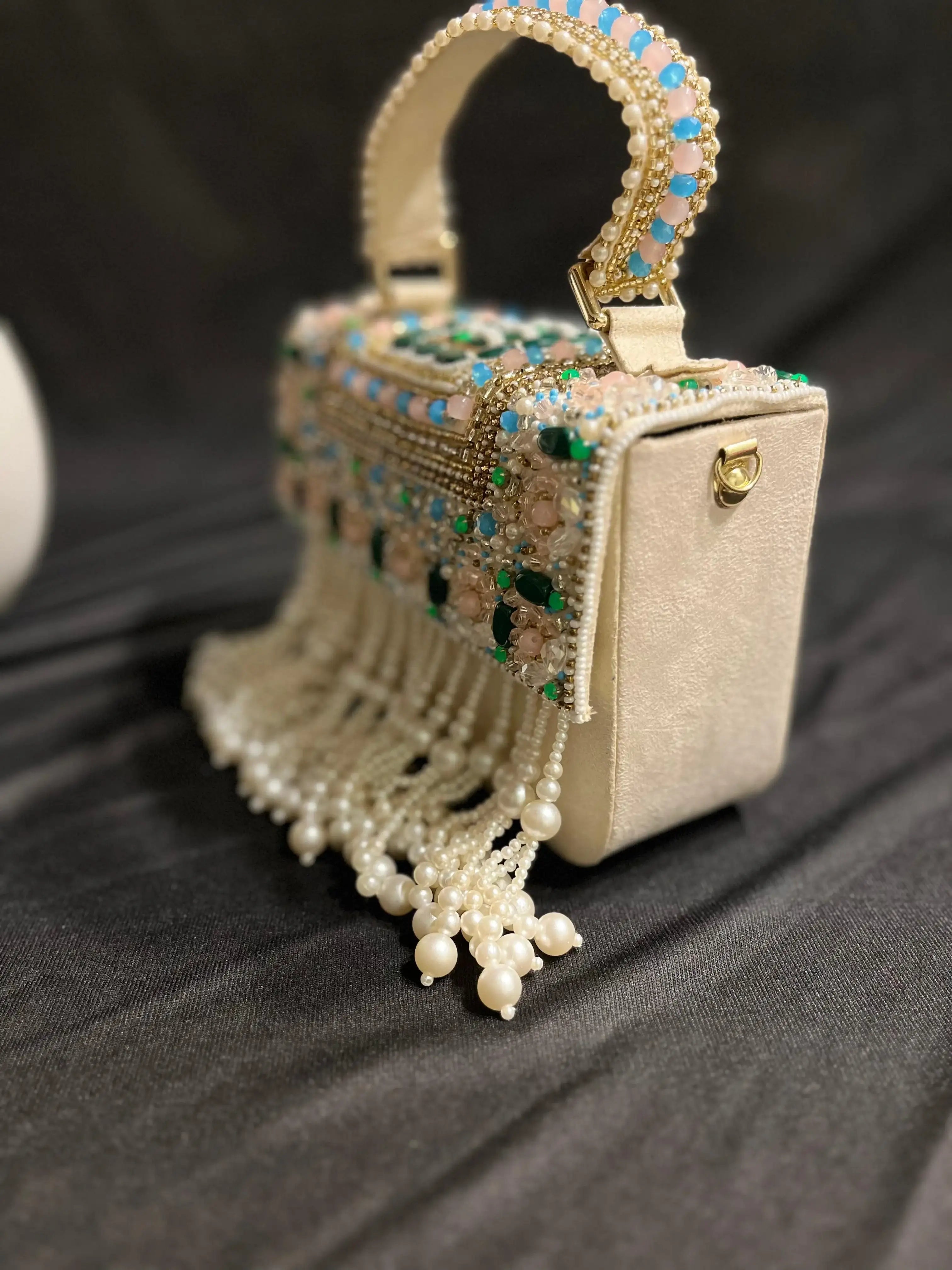 TASNA TASSEL BOX BAG - SUGARCRUSH