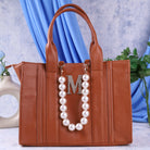 Lazo Personalized Tan Tote Bag - SUGARCRUSH