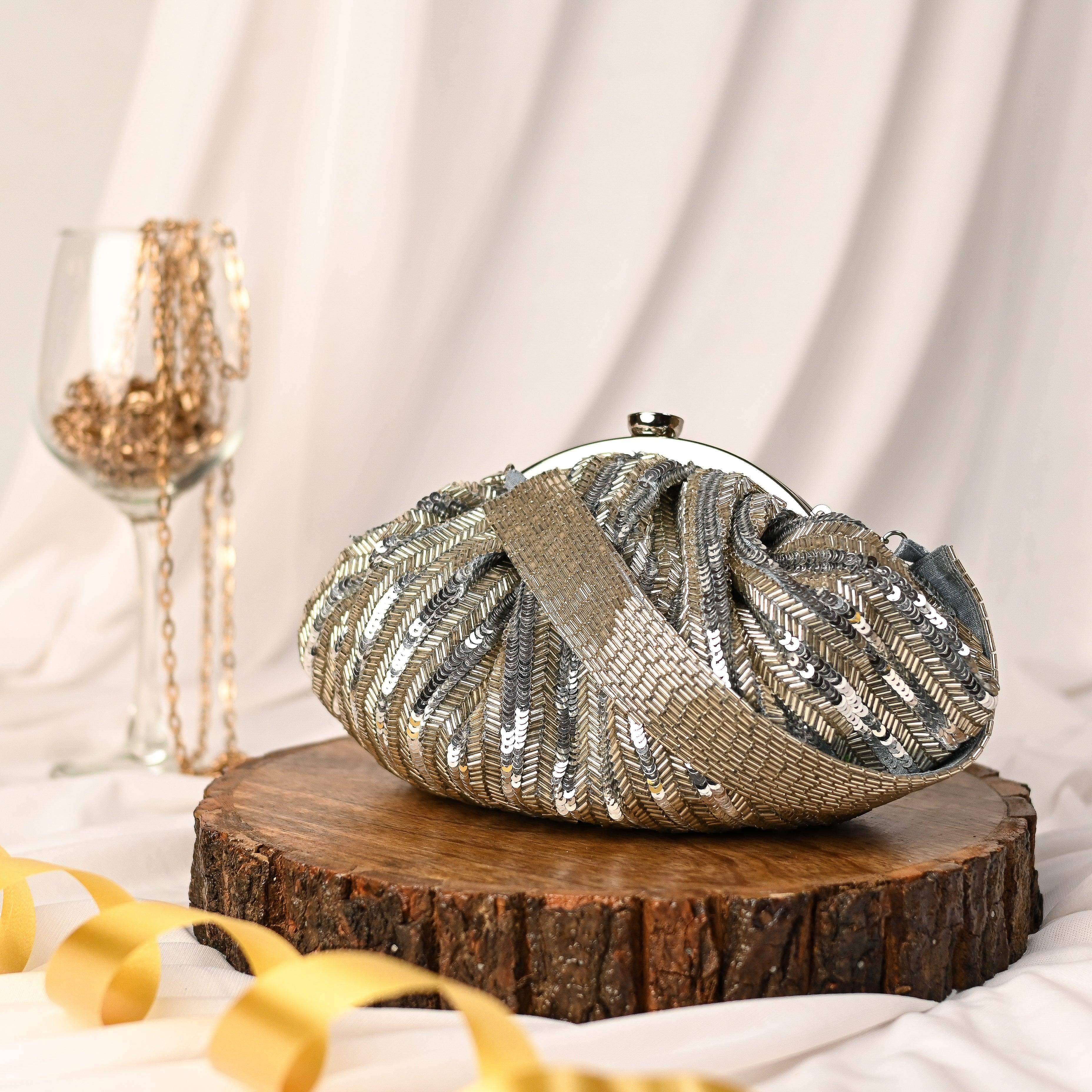 Sugarcrush Golden Soft Pouch with Handle - SUGARCRUSH