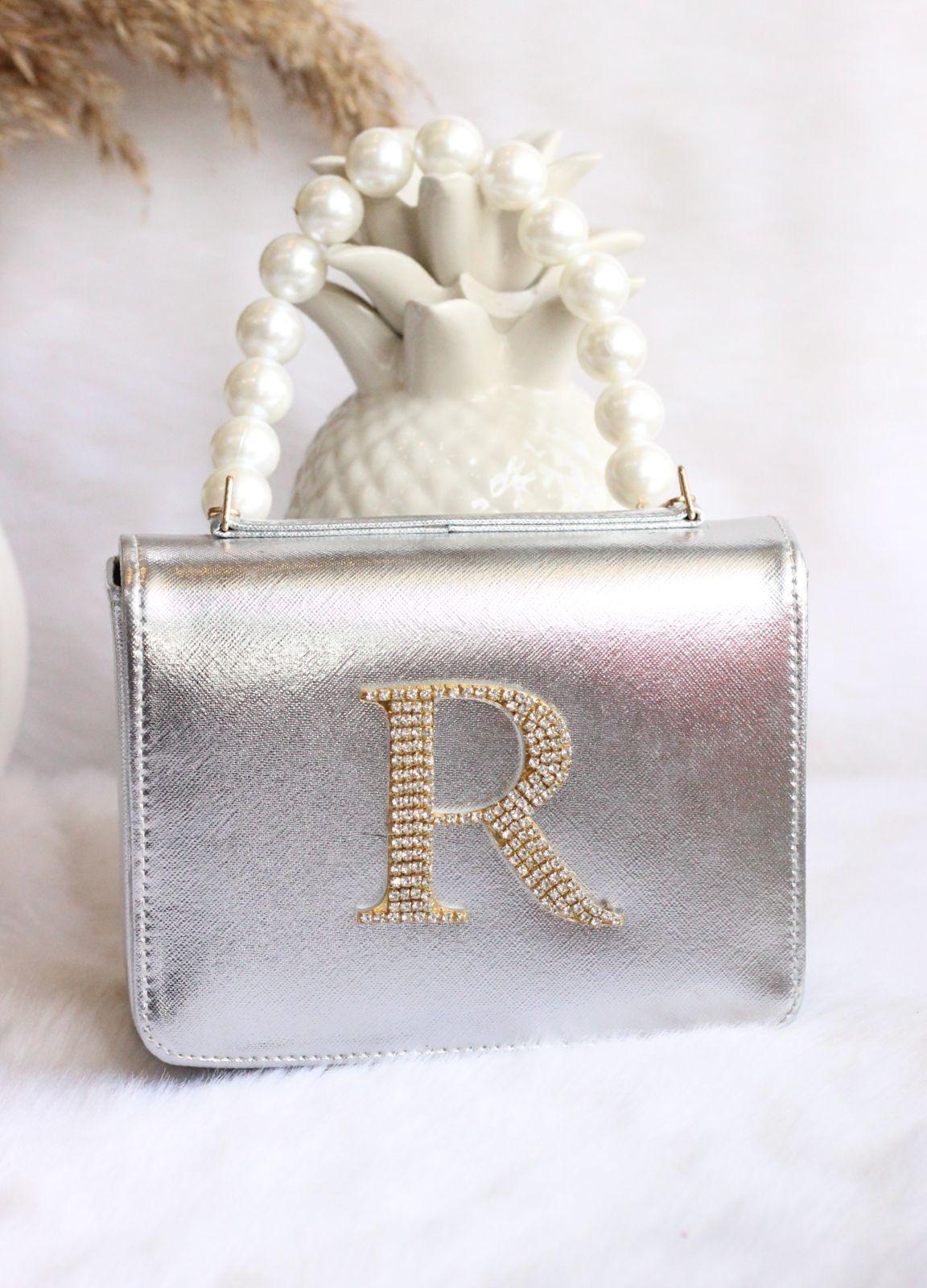 Initial on sale clutch bag