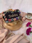 Customised Embroidered Bridal Clutch - SUGARCRUSH