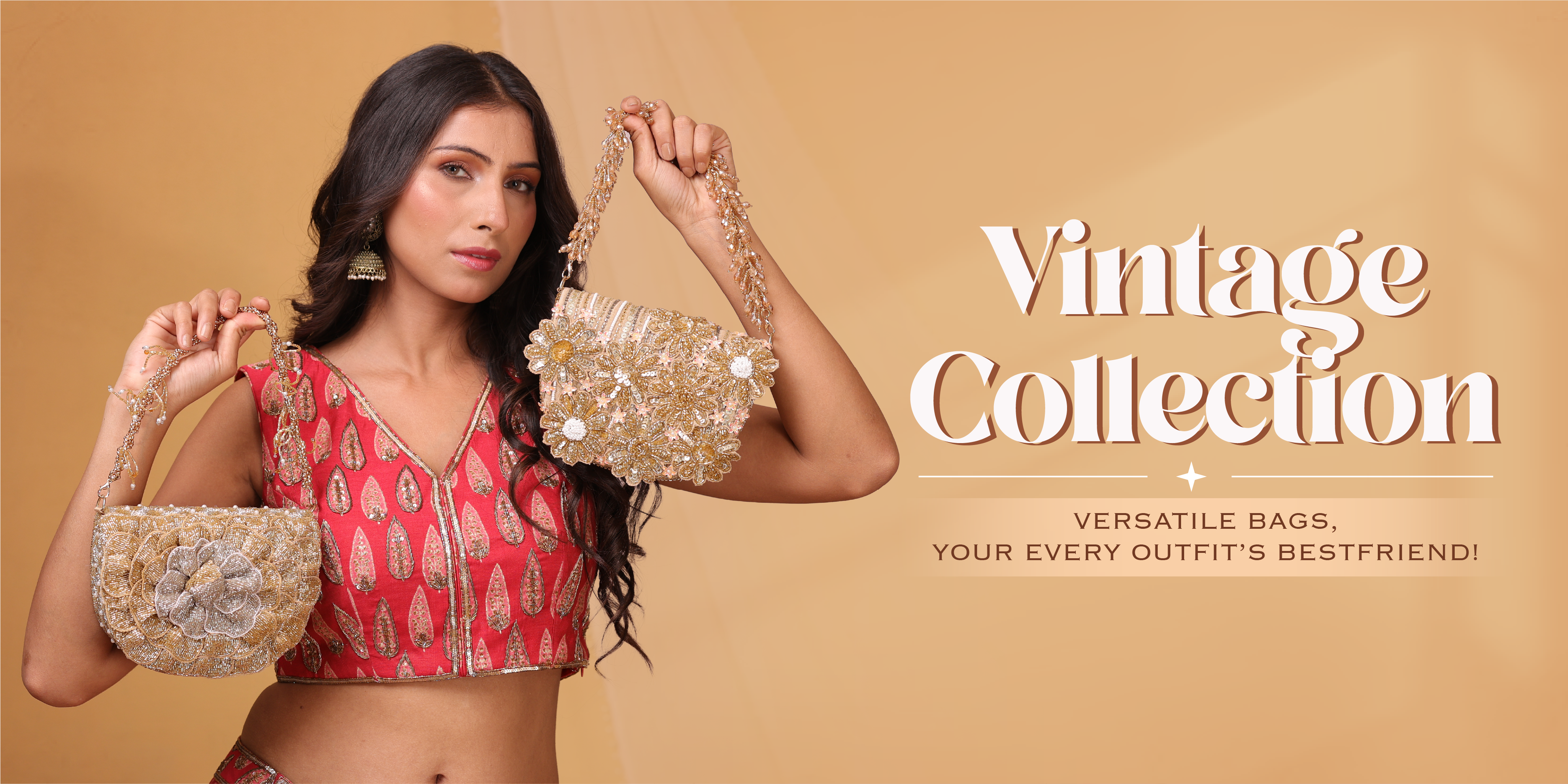 golden esigner clutches for wedding