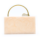 Sugarcrush Beige luxury embellished clutch with handle - SUGARCRUSH