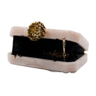 Sugarcrush beige luxury Resin Bridal embellished clutch - SUGARCRUSH