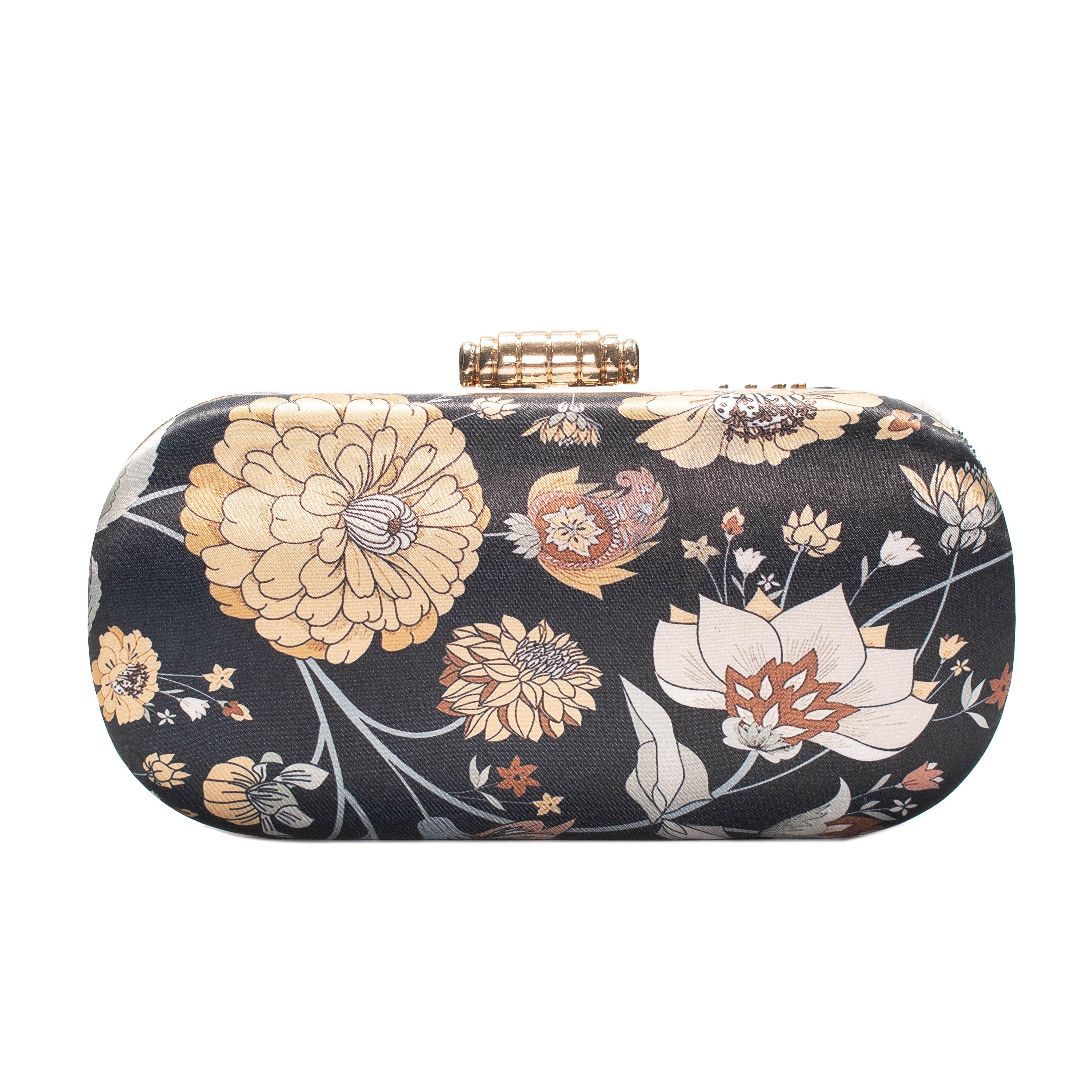 Sugarcrush Black embroidered Clutch - SUGARCRUSH