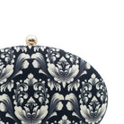 Sugarcrush Black Leaves Printed Clutch - SUGARCRUSH