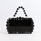 Sugarcrush Black Luxury Pearl Embellished Clutch - SUGARCRUSH