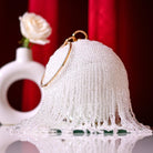 Sugarcrush Bridal Bejewelled Round Tassel Bag - SUGARCRUSH