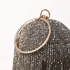 Sugarcrush Bridal Bejewelled Round Tassel Bag - SUGARCRUSH