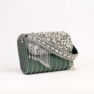 Sugarcrush bridal Crystal Luxury Bag-Green - SUGARCRUSH