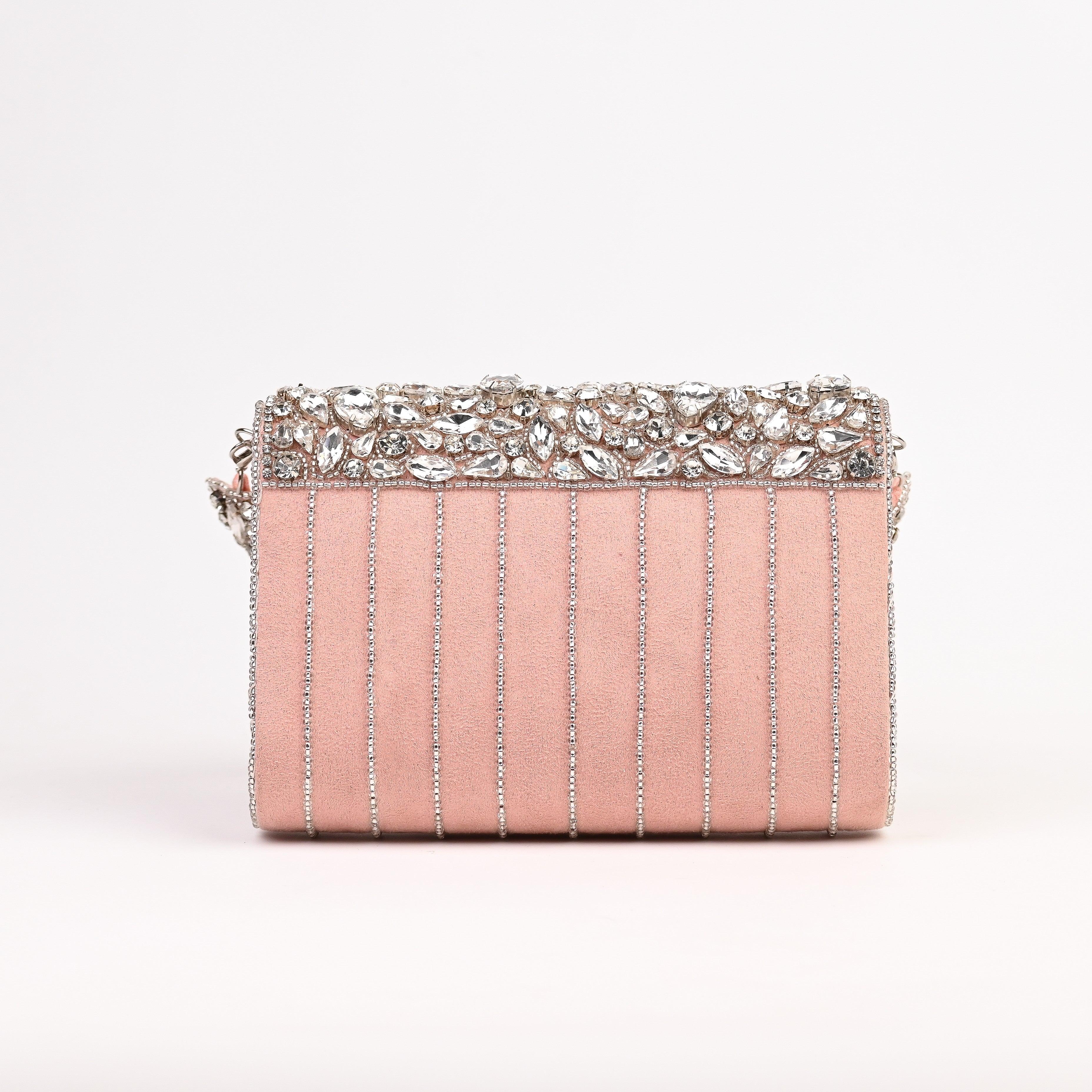 Sugarcrush bridal Crystal Luxury Bag-Peach - SUGARCRUSH