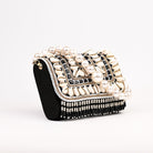 Sugarcrush bridal Embellished Pearl Luxury Bag-black - SUGARCRUSH