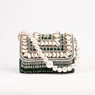 Sugarcrush bridal Embellished Pearl Luxury Bag-Green - SUGARCRUSH