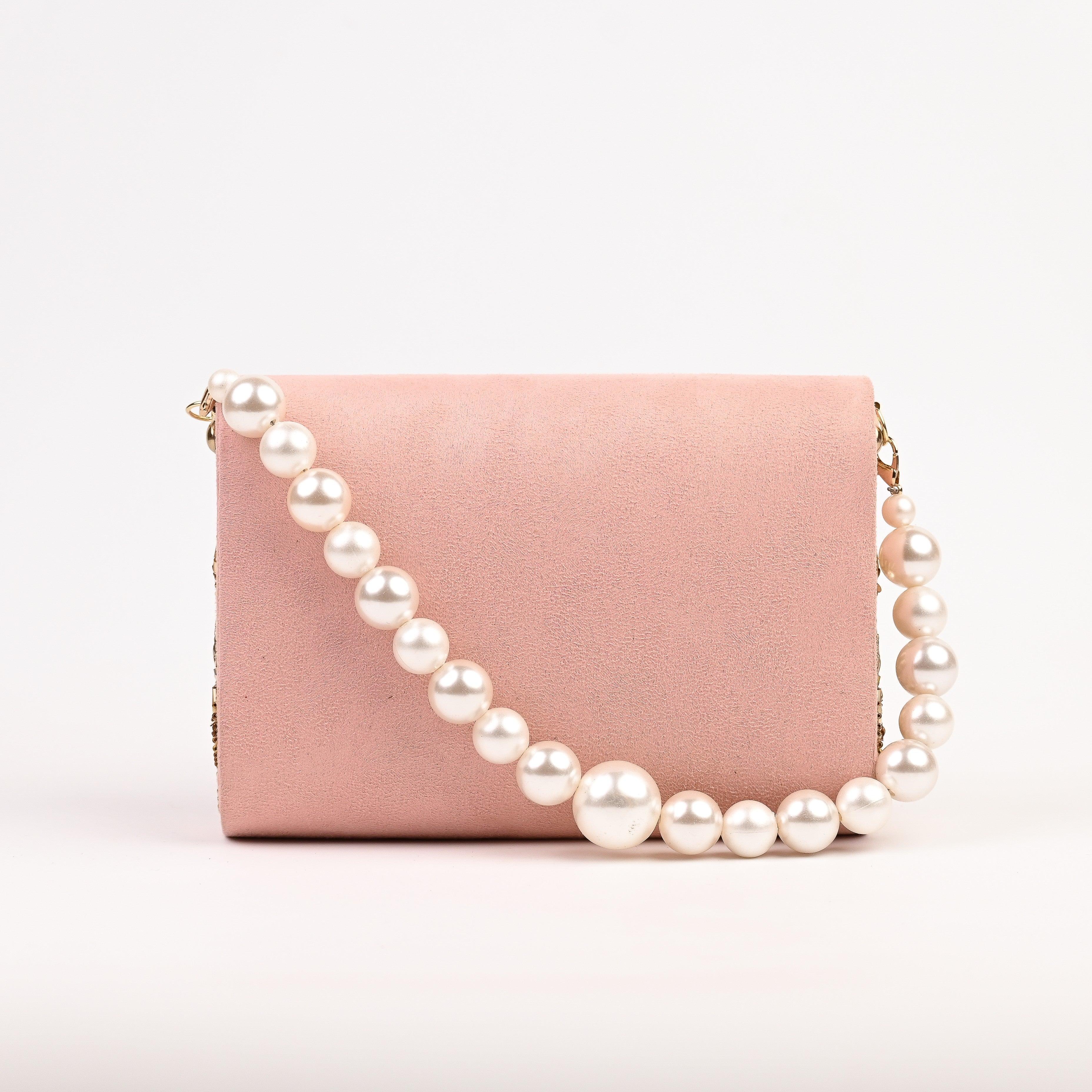 Sugarcrush bridal Embroidered Luxury Bag-Peach - SUGARCRUSH