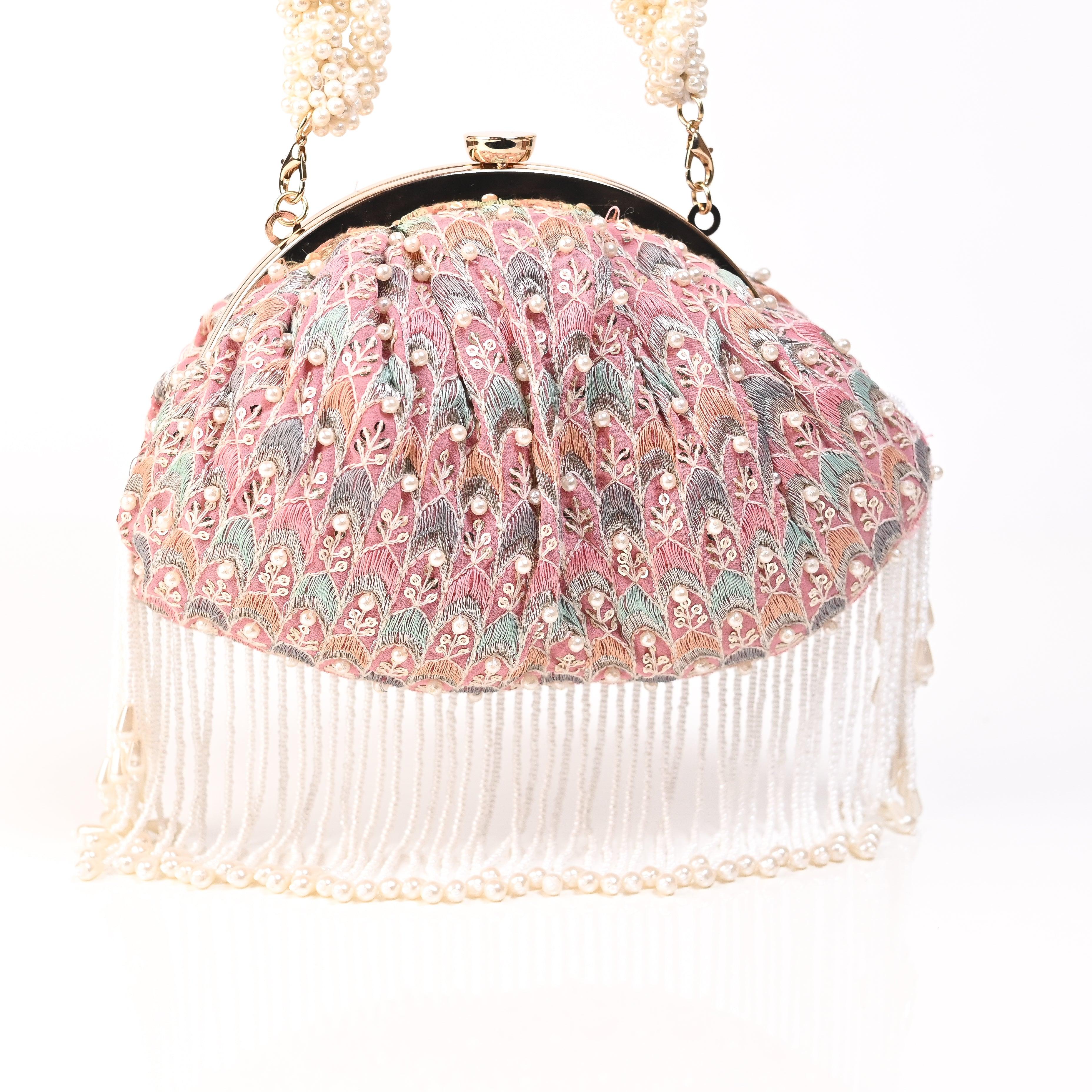 Sugarcrush bridal Monroe Embroidered Luxury Bag-Multicolor - SUGARCRUSH