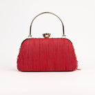 Sugarcrush Crystal Bridal Feather Luxury Bag-RED - SUGARCRUSH