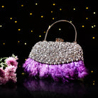 Sugarcrush Crystal Feather Luxury Bag-PINK - SUGARCRUSH