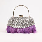 Sugarcrush Crystal Feather Luxury Bag-PINK - SUGARCRUSH