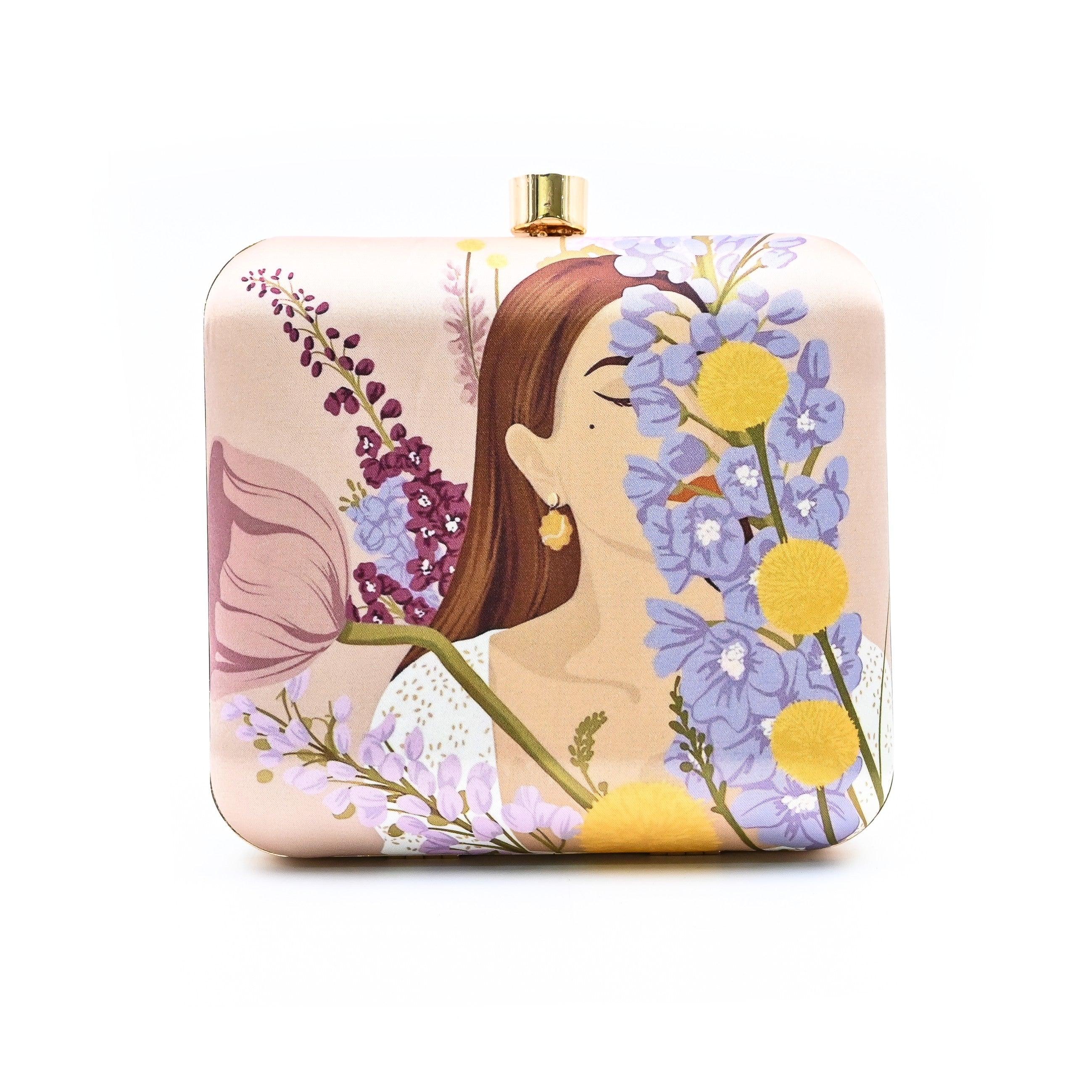 Sugarcrush Floral Girl Printed Clutch - SUGARCRUSH