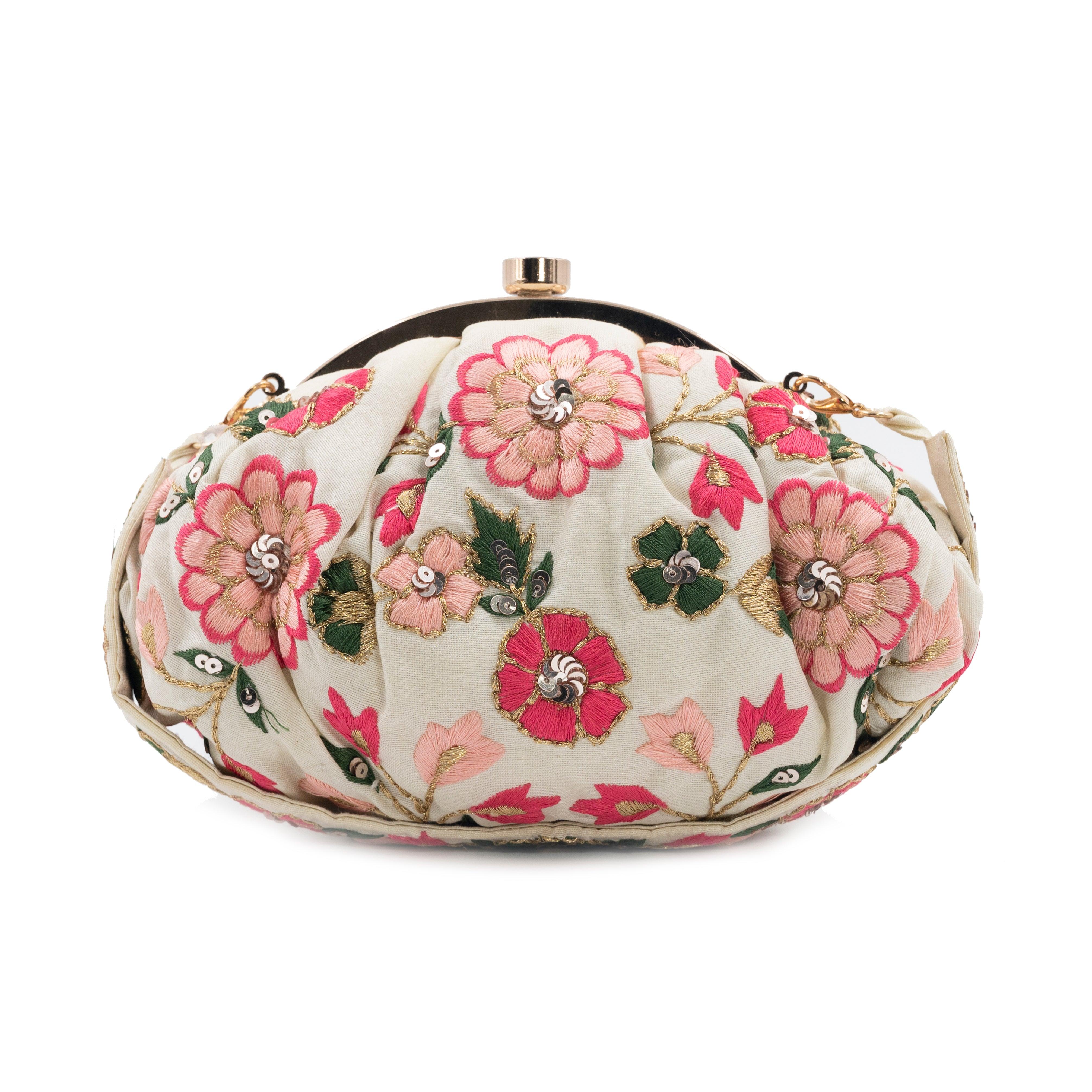 Sugarcrush floral Soft Pouch with Handle - SUGARCRUSH