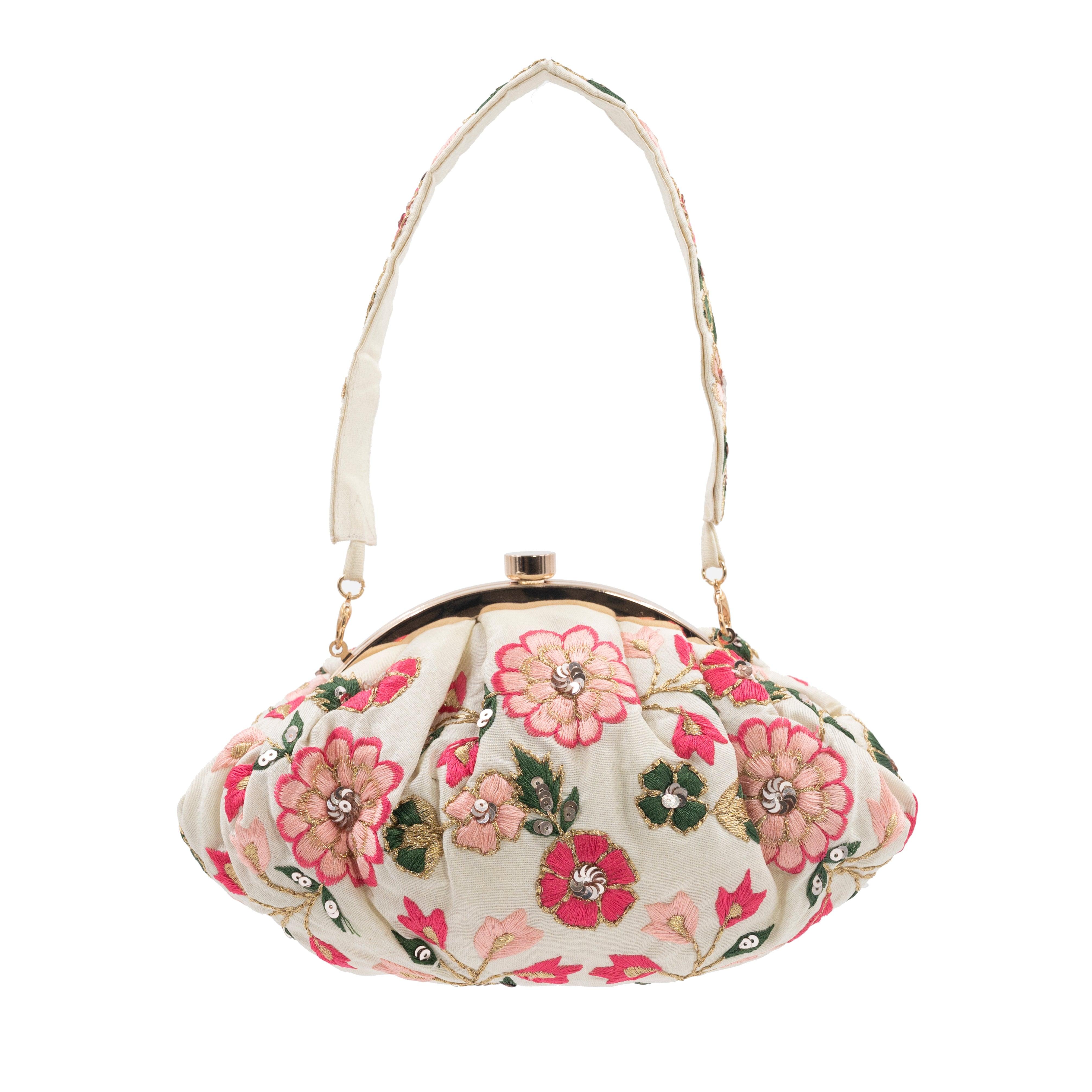 Sugarcrush floral Soft Pouch with Handle - SUGARCRUSH