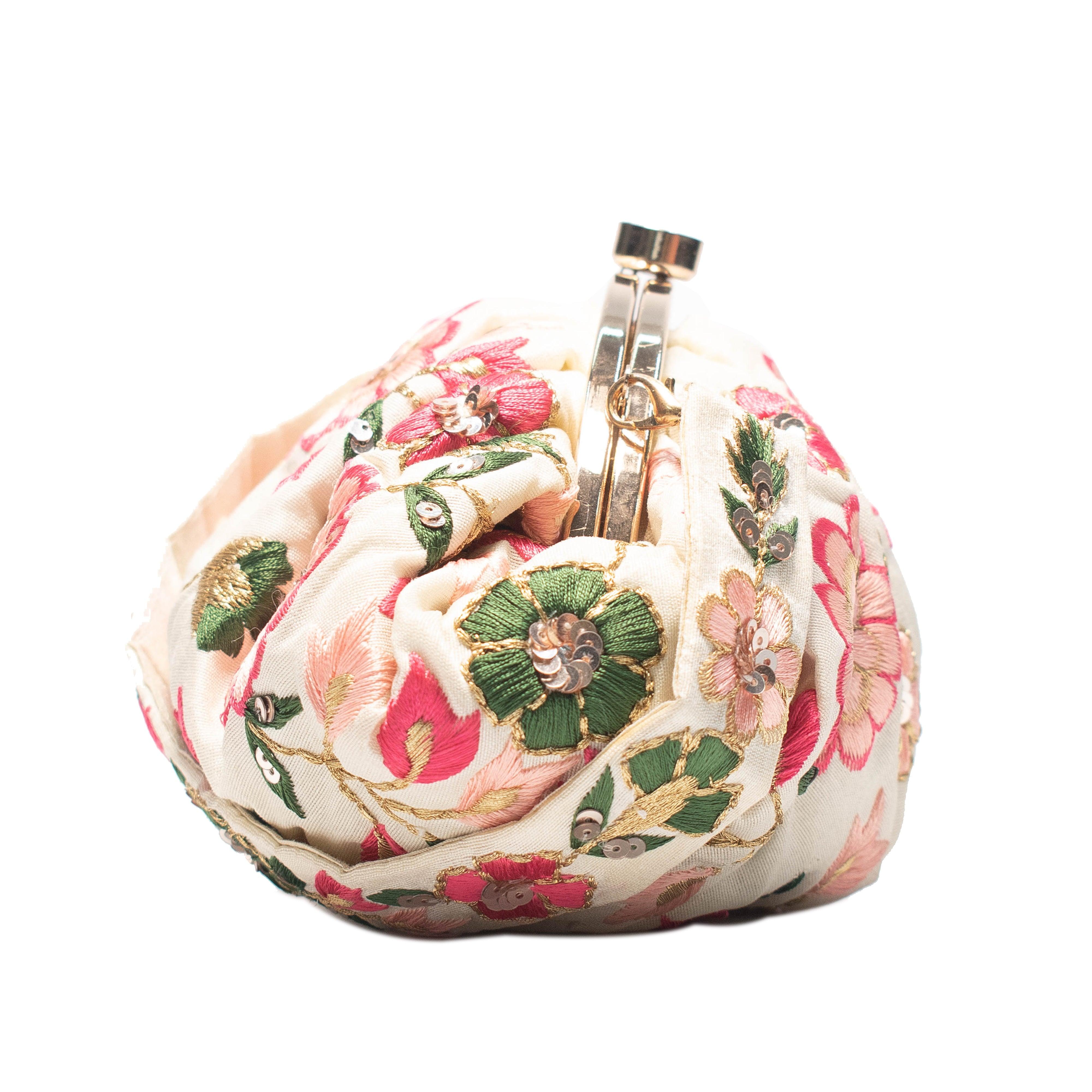 Sugarcrush floral Soft Pouch with Handle - SUGARCRUSH