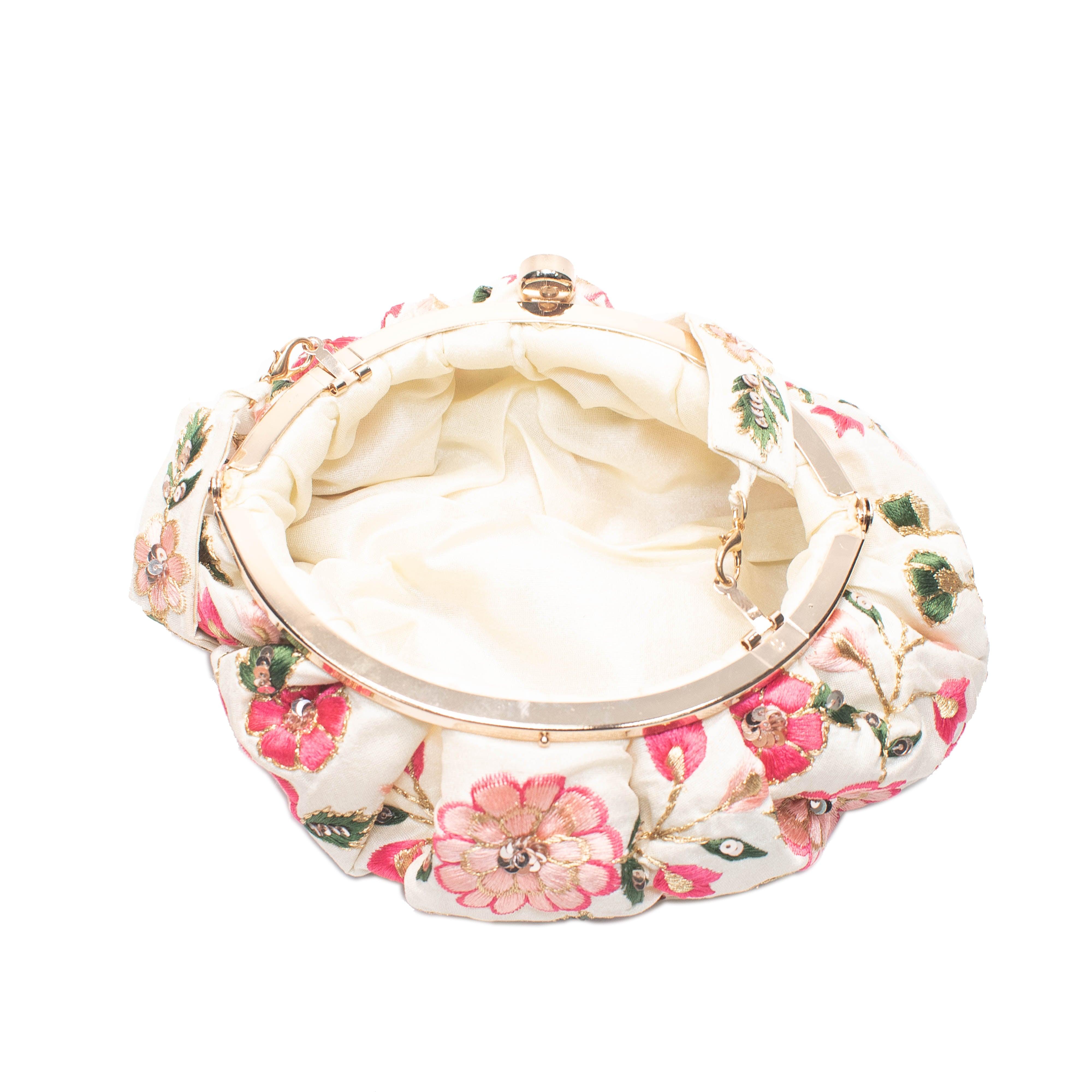 Sugarcrush floral Soft Pouch with Handle - SUGARCRUSH