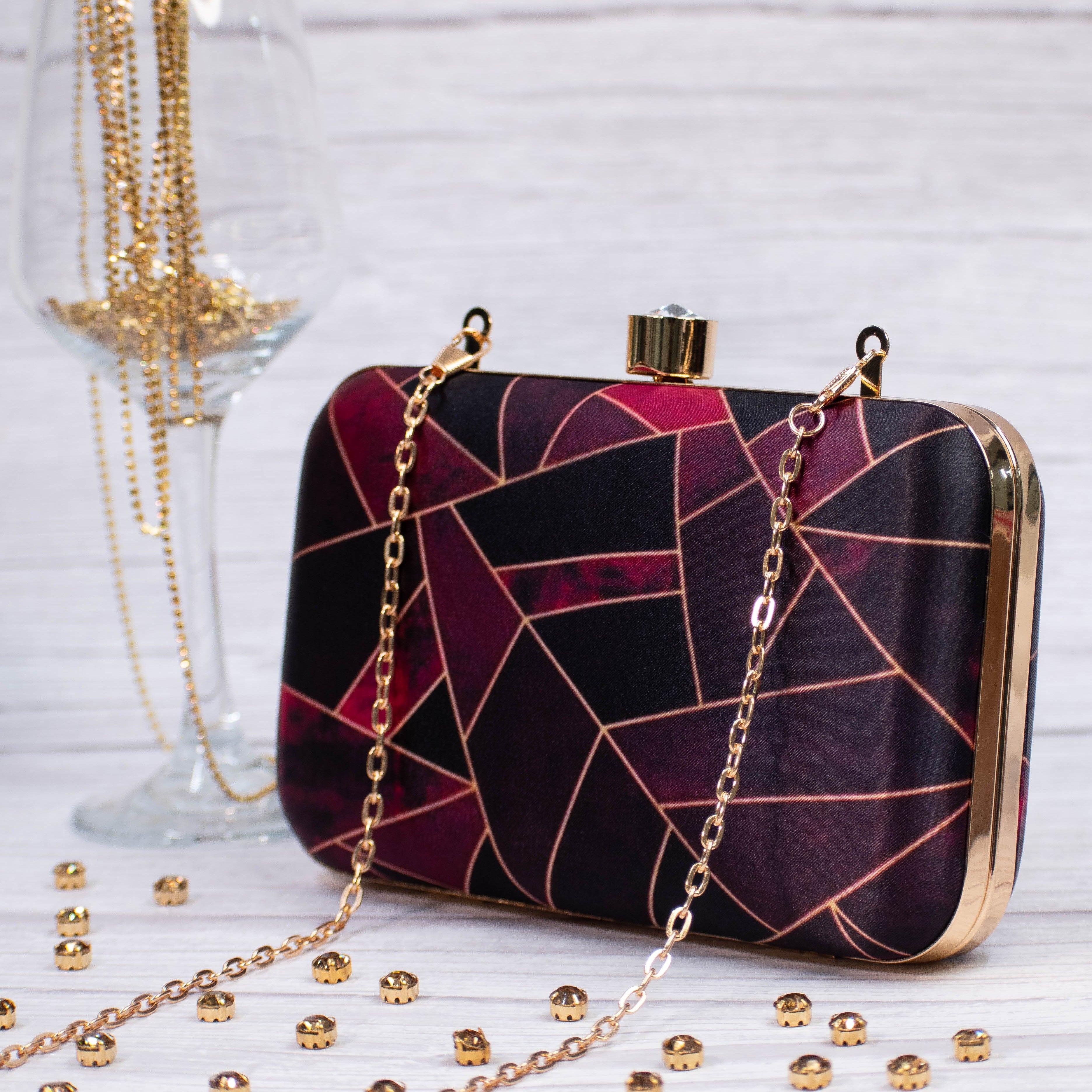 Sugarcrush Geometrical Printed Clutch - SUGARCRUSH