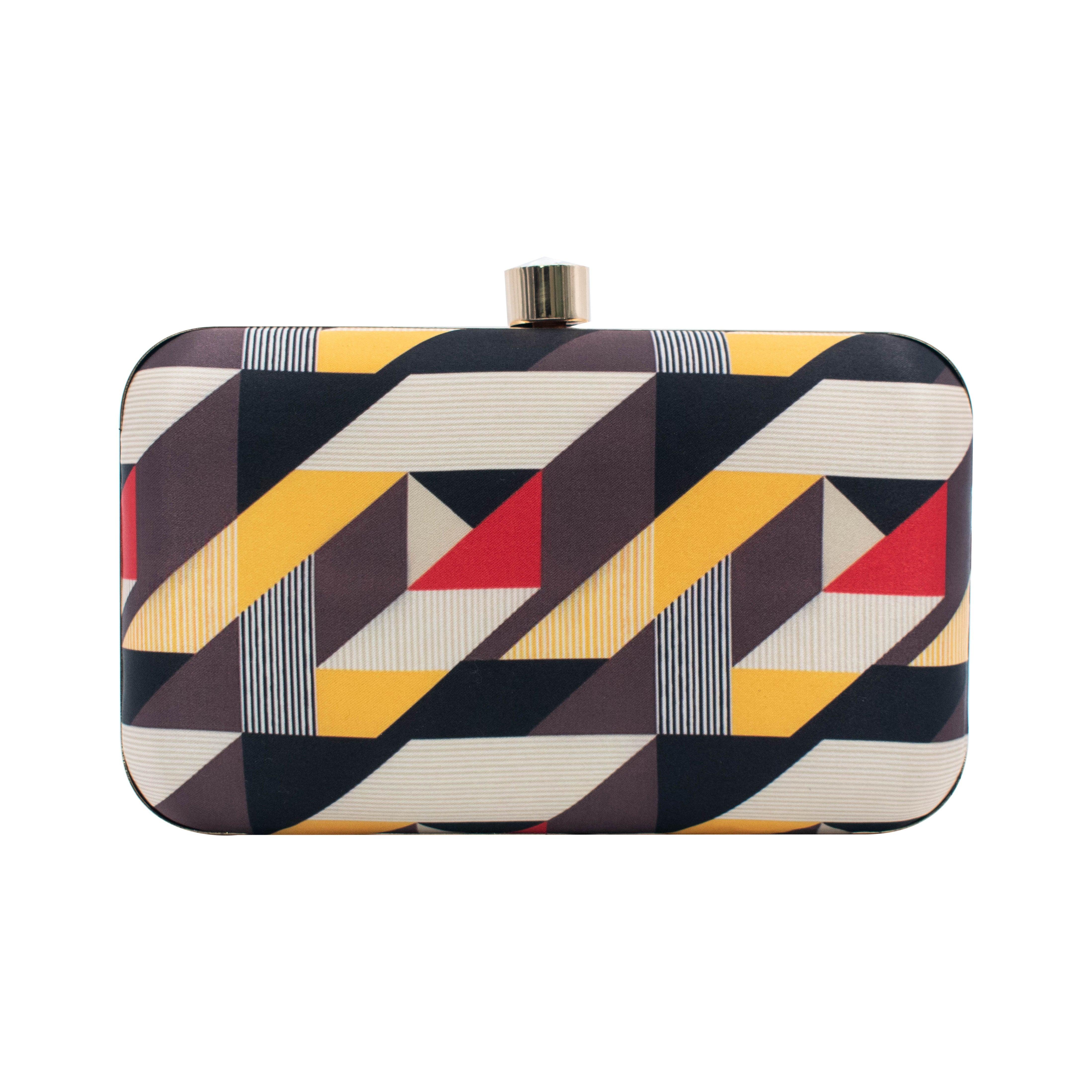 Sugarcrush Geometrical Printed Clutch - SUGARCRUSH