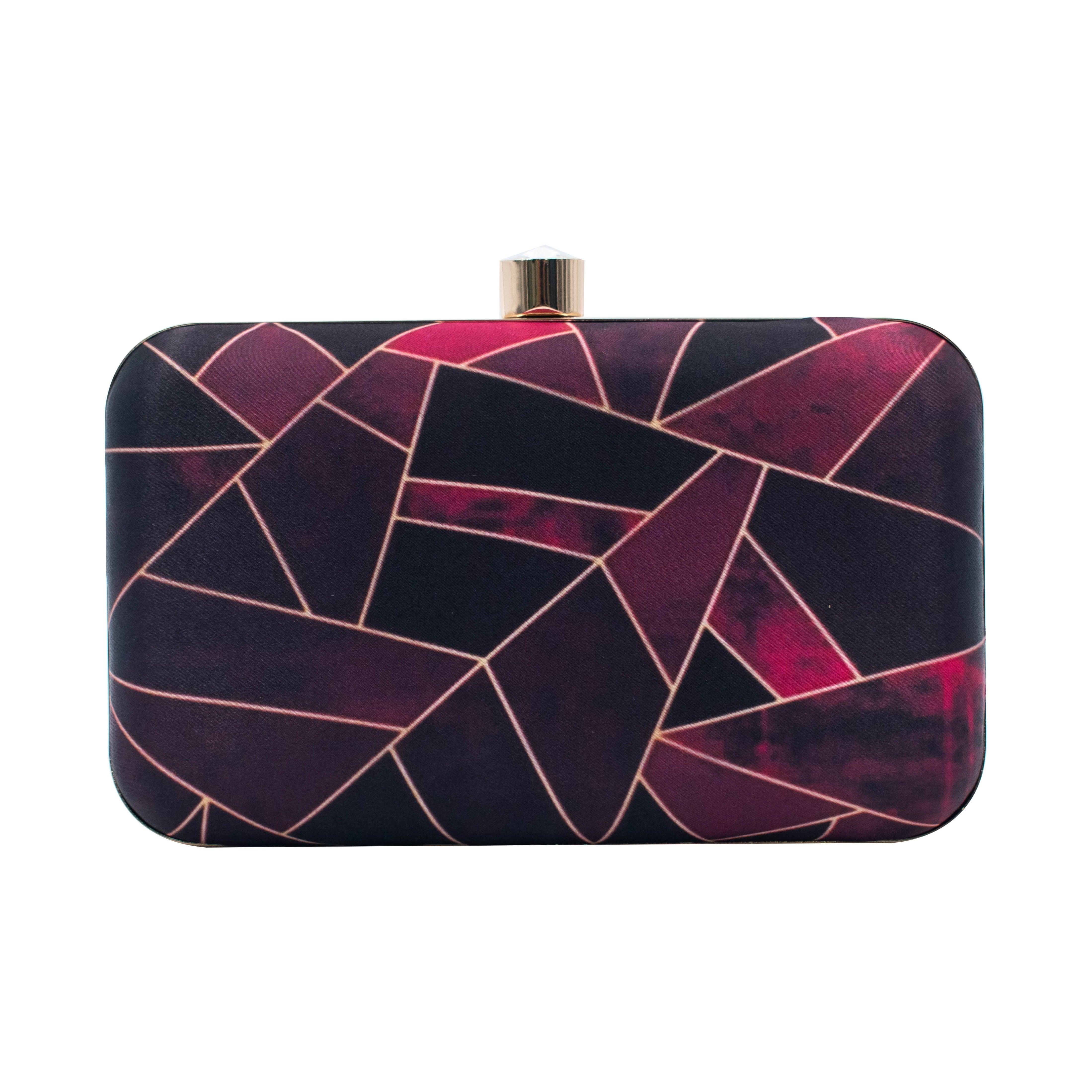 Sugarcrush Geometrical Printed Clutch - SUGARCRUSH