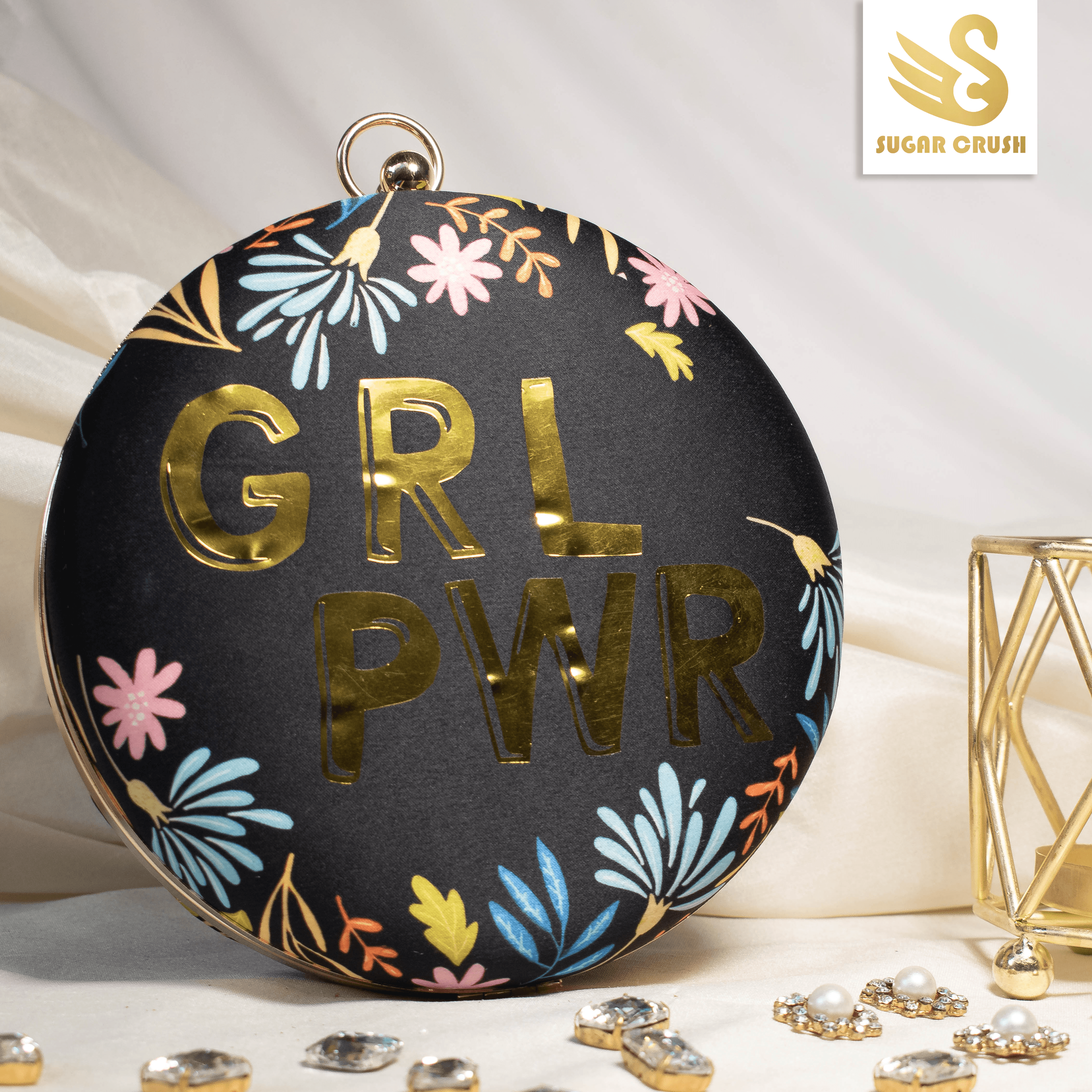 Sugarcrush Girl Power Printed Clutch - SUGARCRUSH