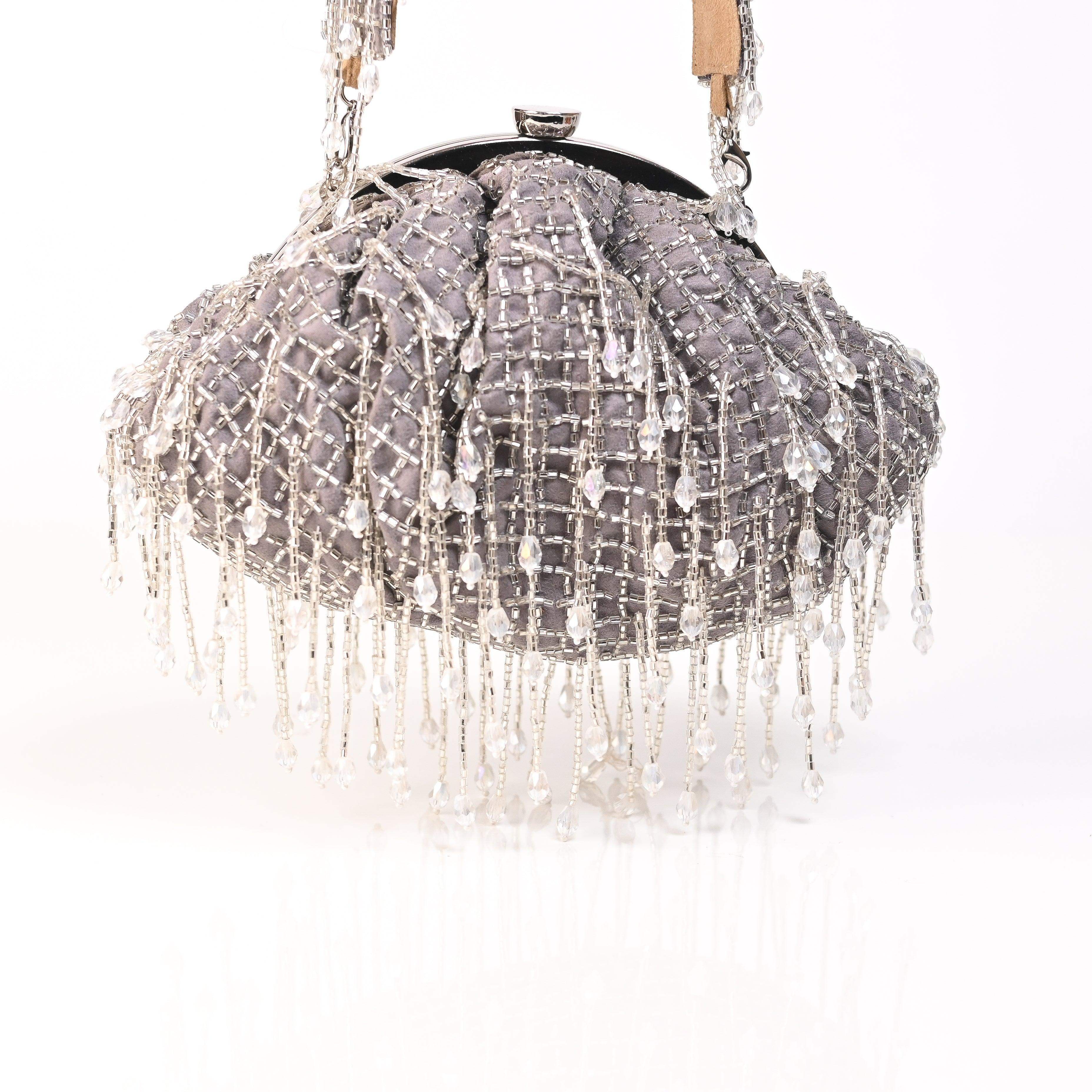 Sugarcrush grey Soft Pouch with Handle - SUGARCRUSH